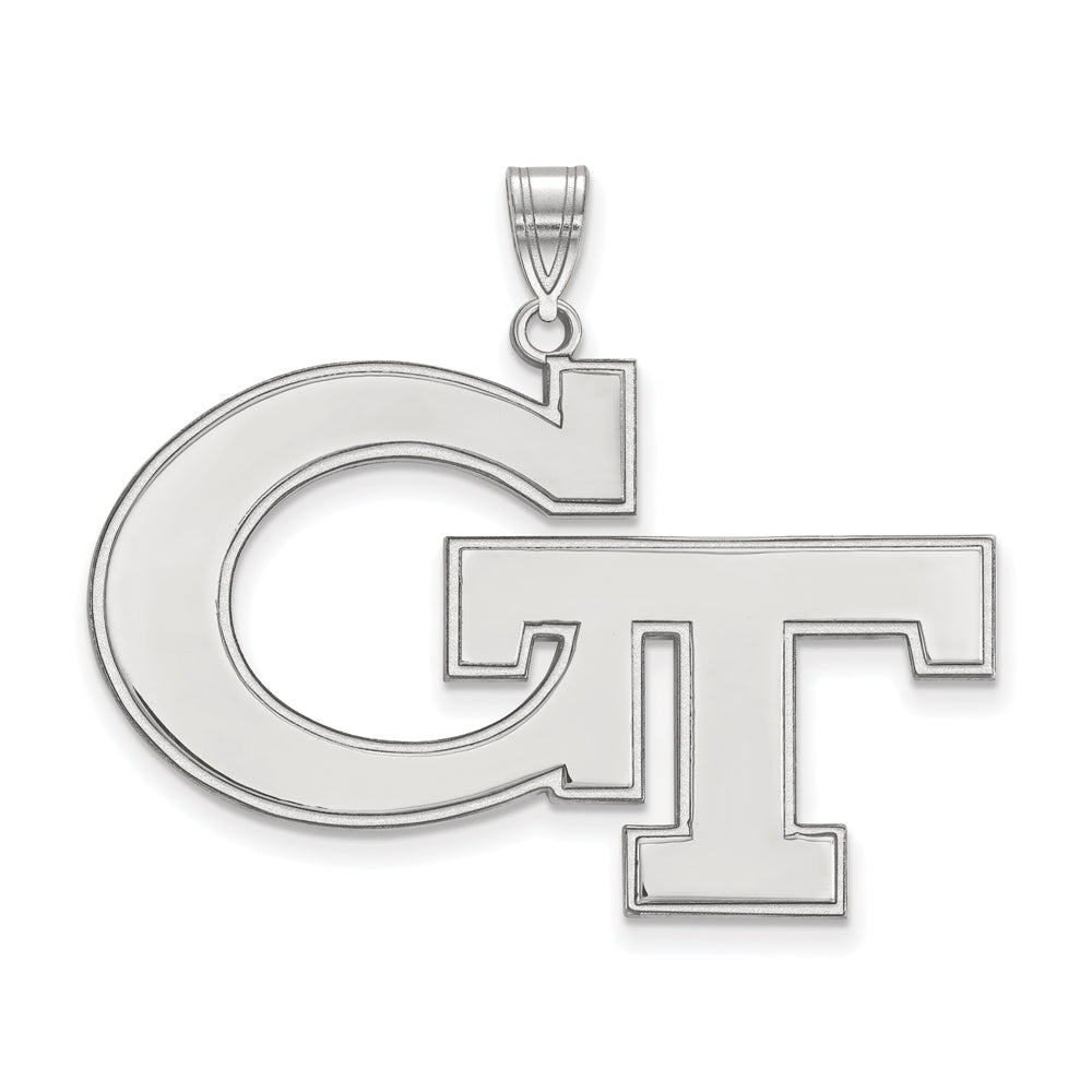 14k White Gold Georgia Technology XL Pendant