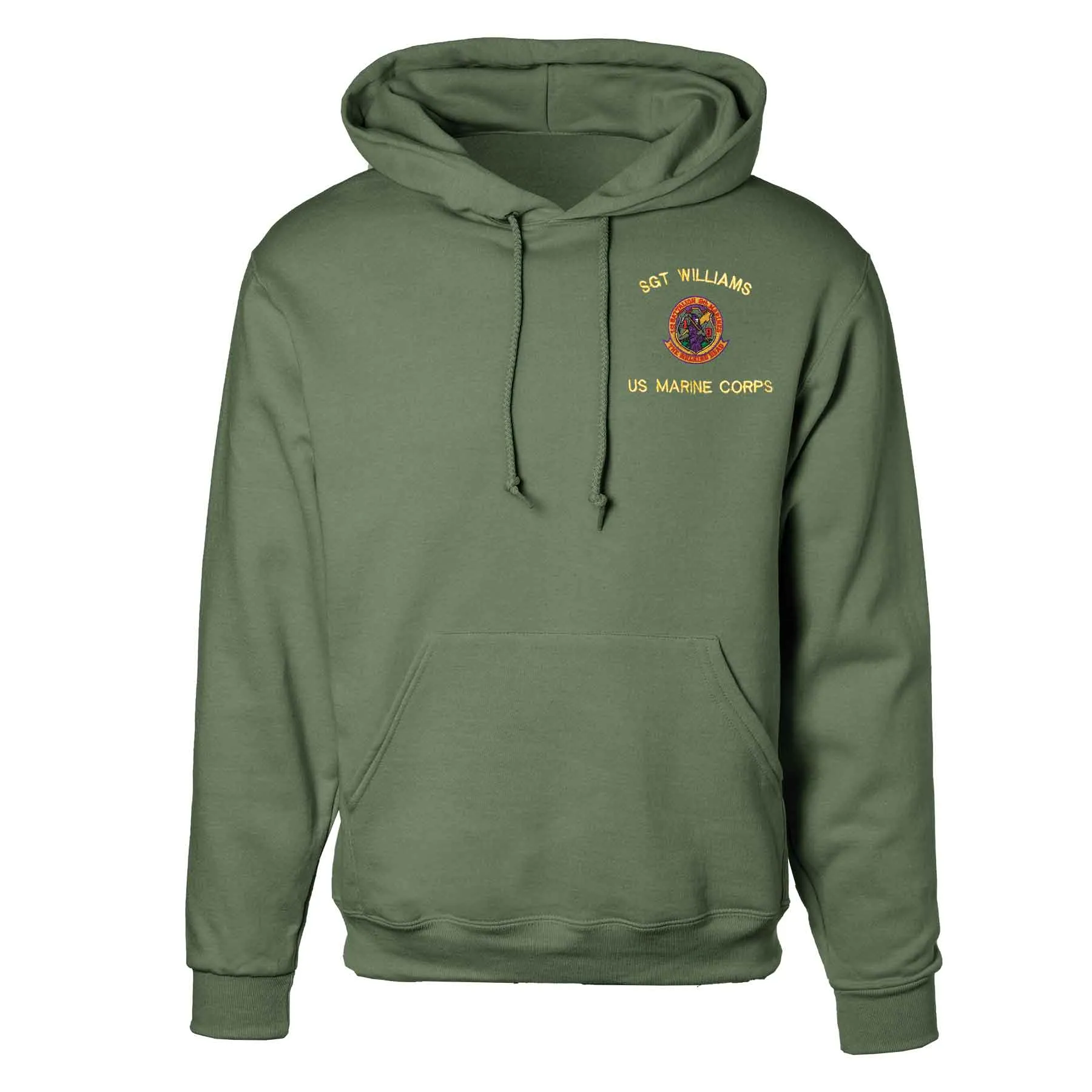 1st Battalion 9th Marines Embroidered Hoodie