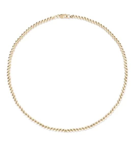 3MM Gold Ball Anklet