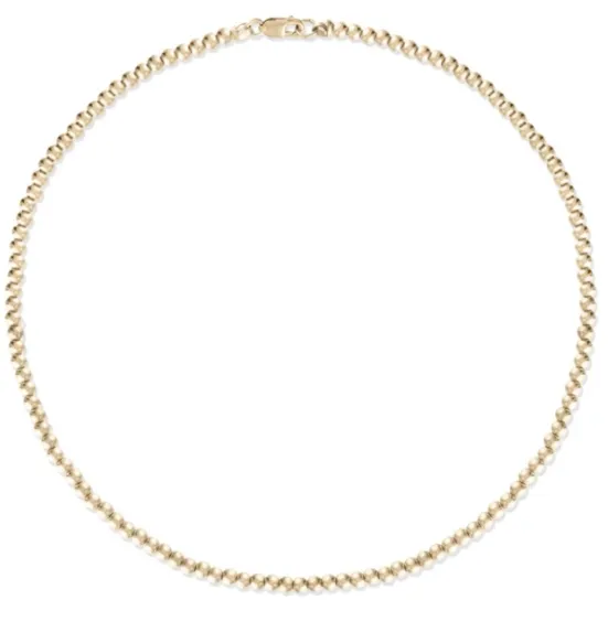 3MM Gold Ball Anklet