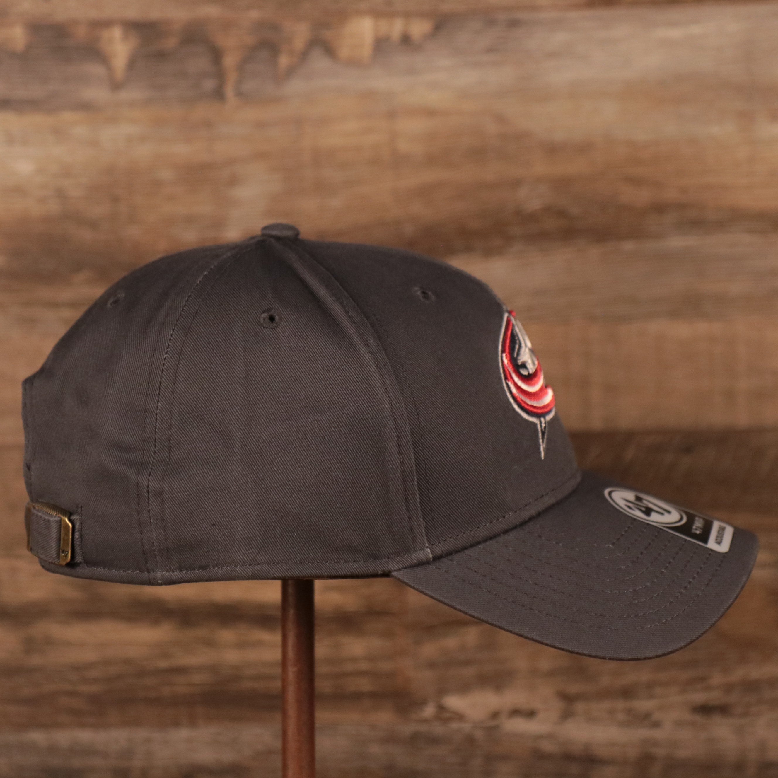 47 BRAND | COLUMBUS BLUE JACKETS | STAR WITH USA FLAG PATCH FRONT | LEGEND | MVP | DAD HAT | GRAY | OSFM