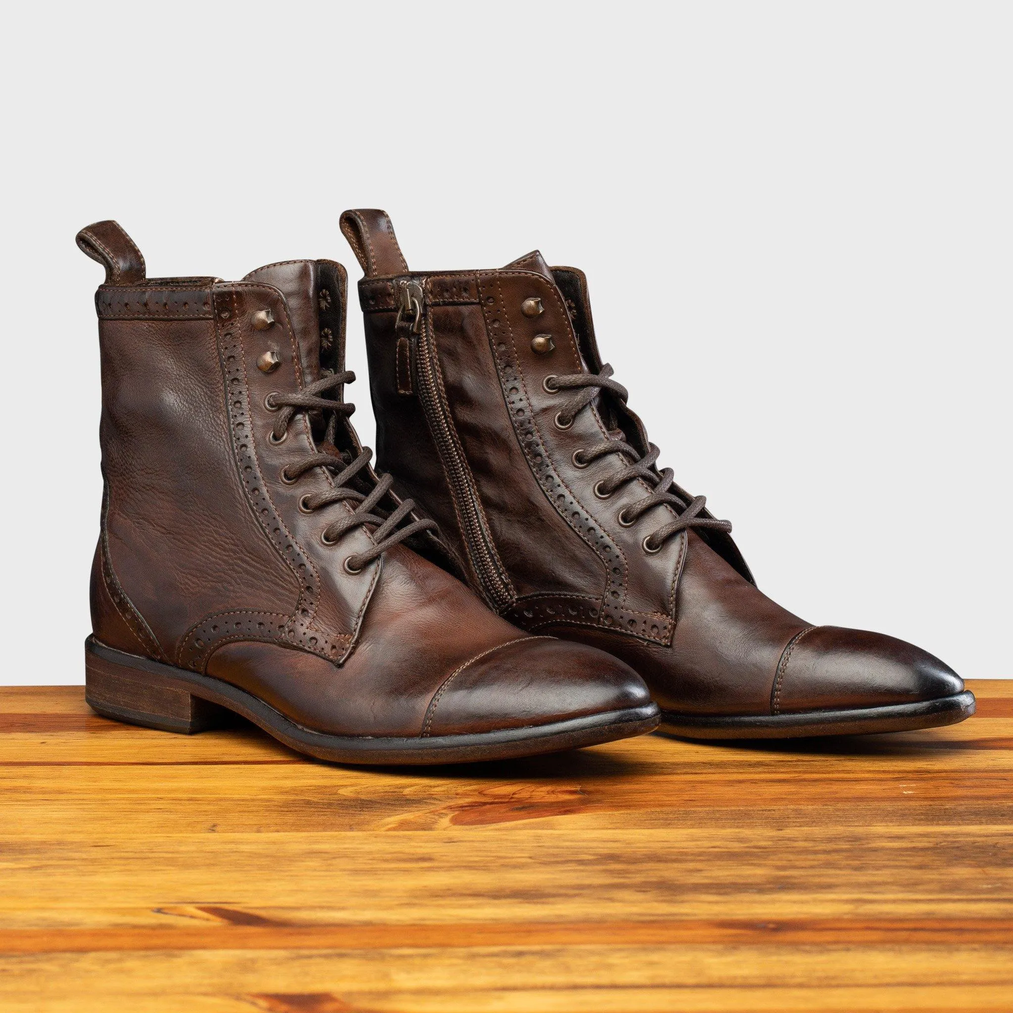 7149 Calzoleria Toscana Dip-Dyed Diver Combat Boot