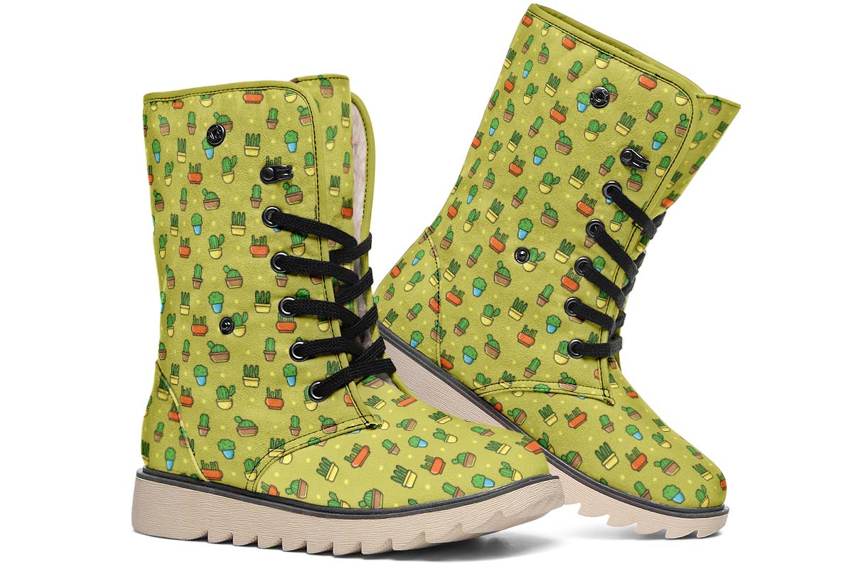 8 Bit Potted Plants Polar Vibe Boots