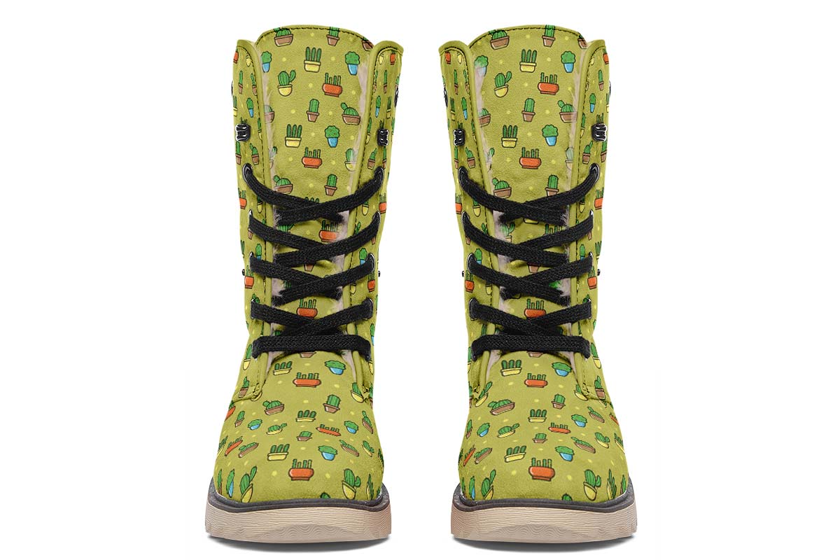 8 Bit Potted Plants Polar Vibe Boots