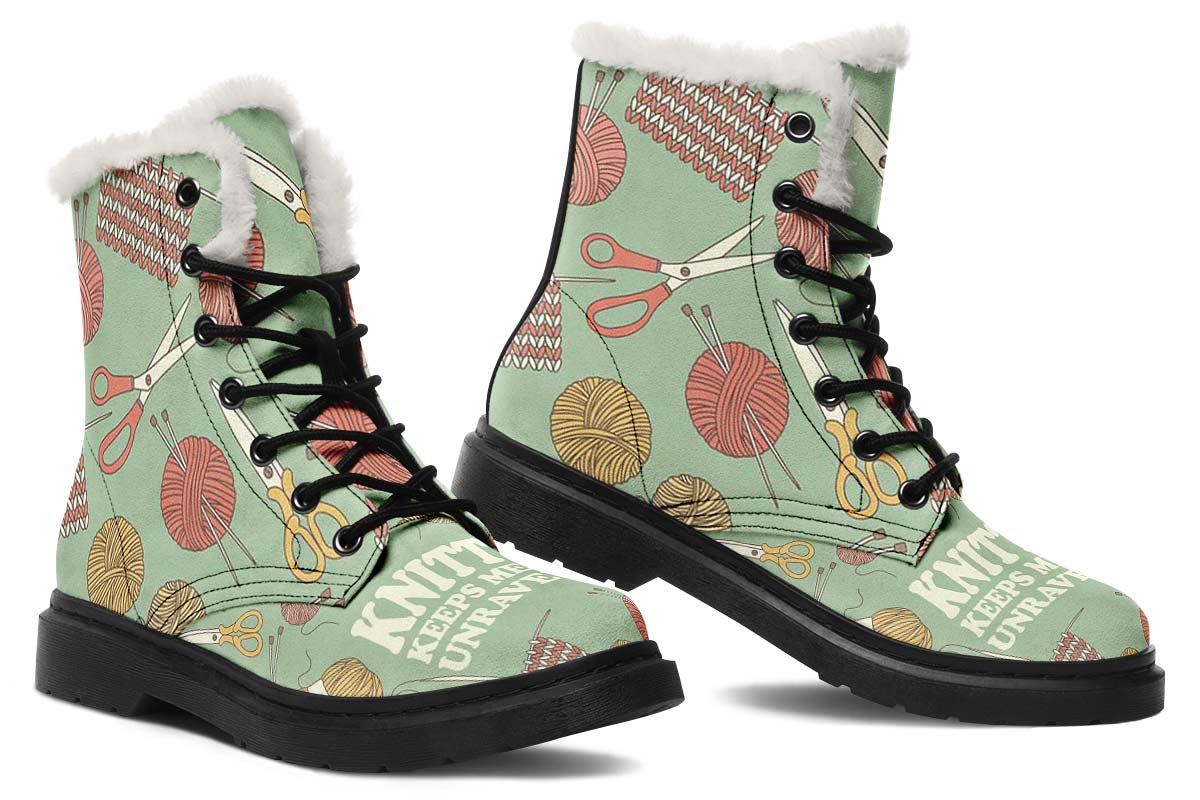 Adorable Unravelling Winter Boots