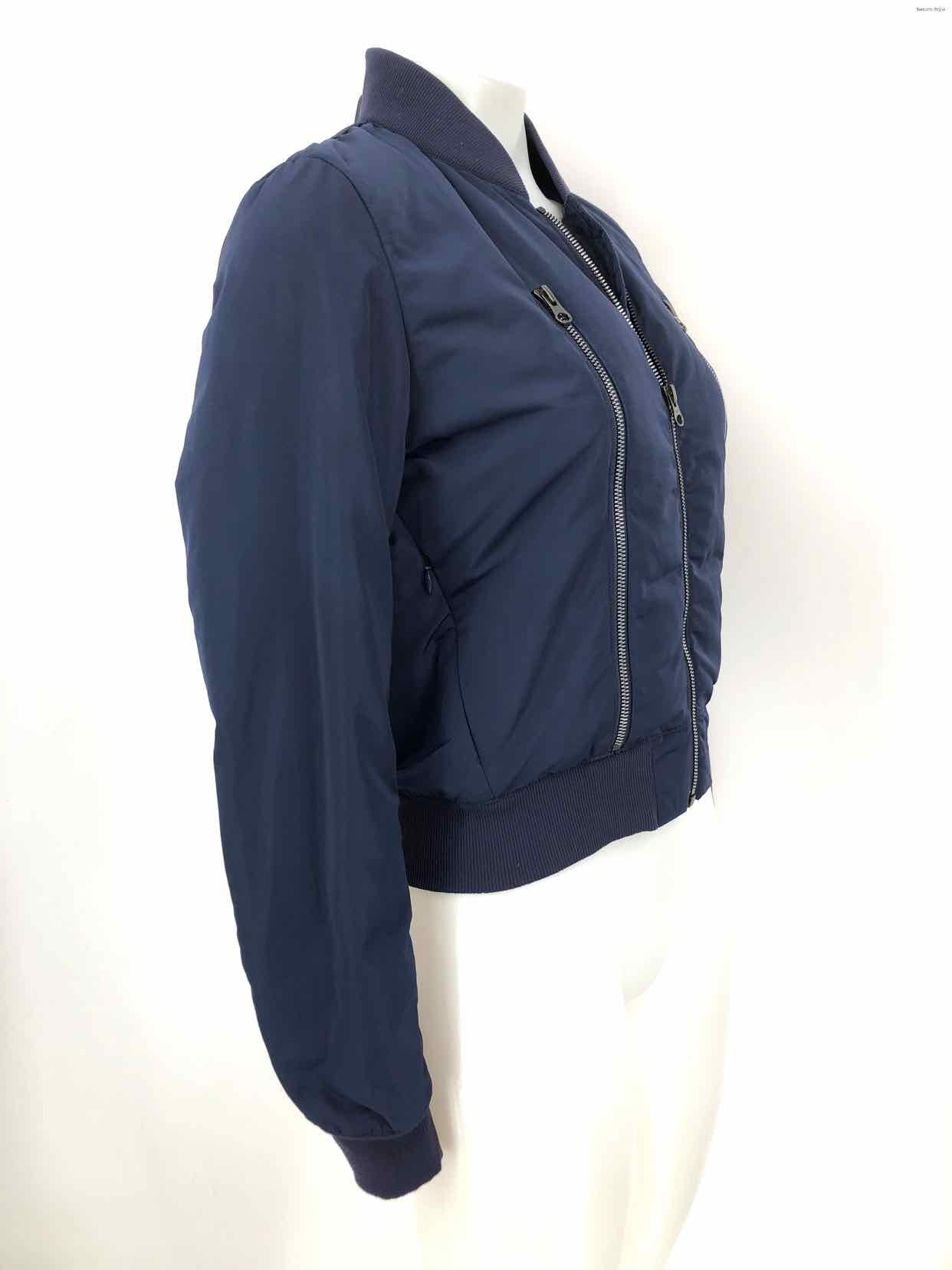 ALO Navy Zipper Bomber Jacket