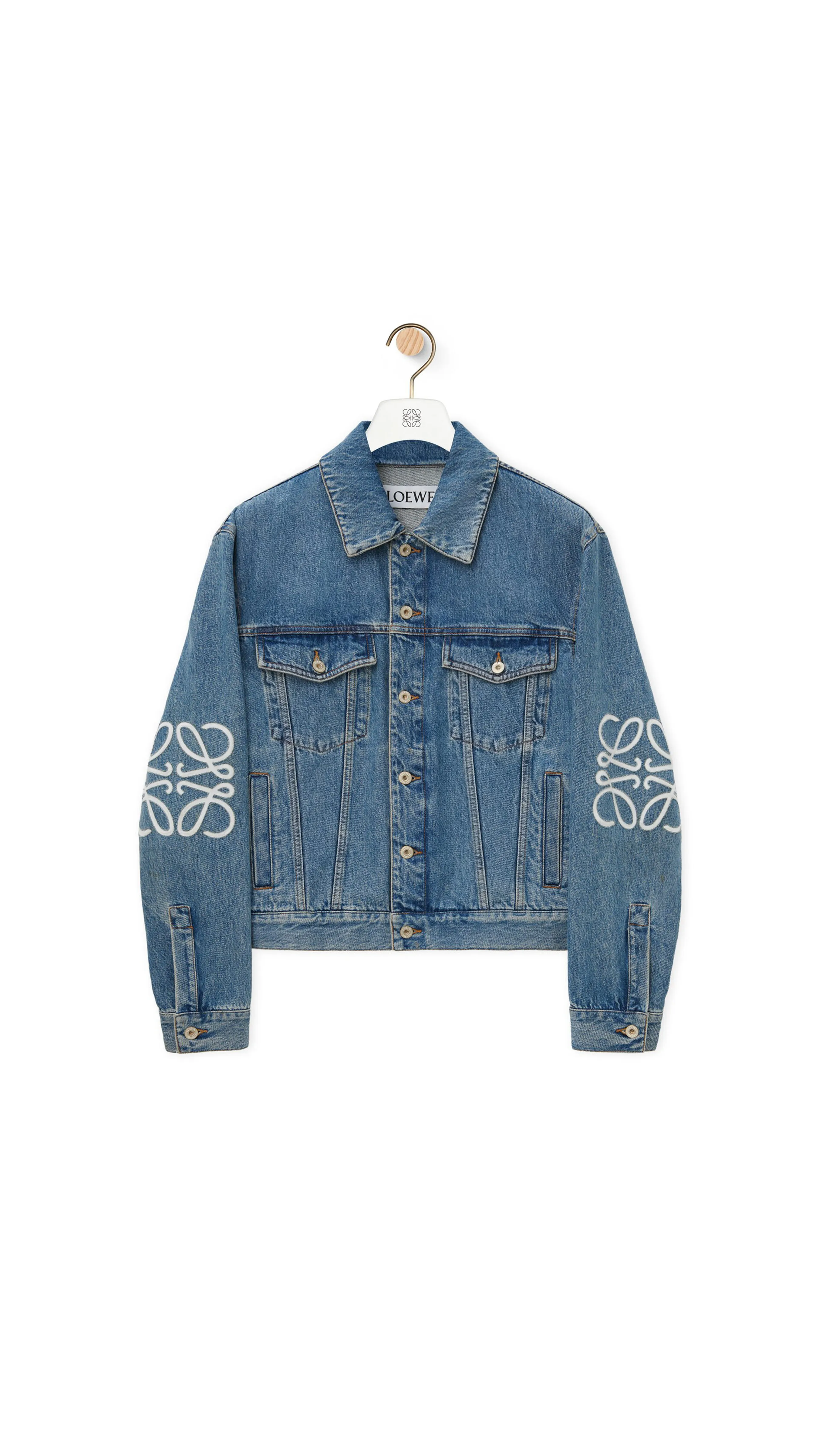 Anagram Jacket in Denim - Mid Blue Denim