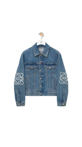 Anagram Jacket in Denim - Mid Blue Denim