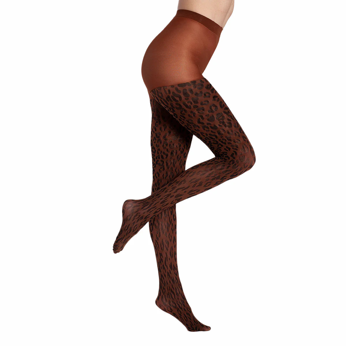 Animal Print Design Tights  Opaque Pantyhose