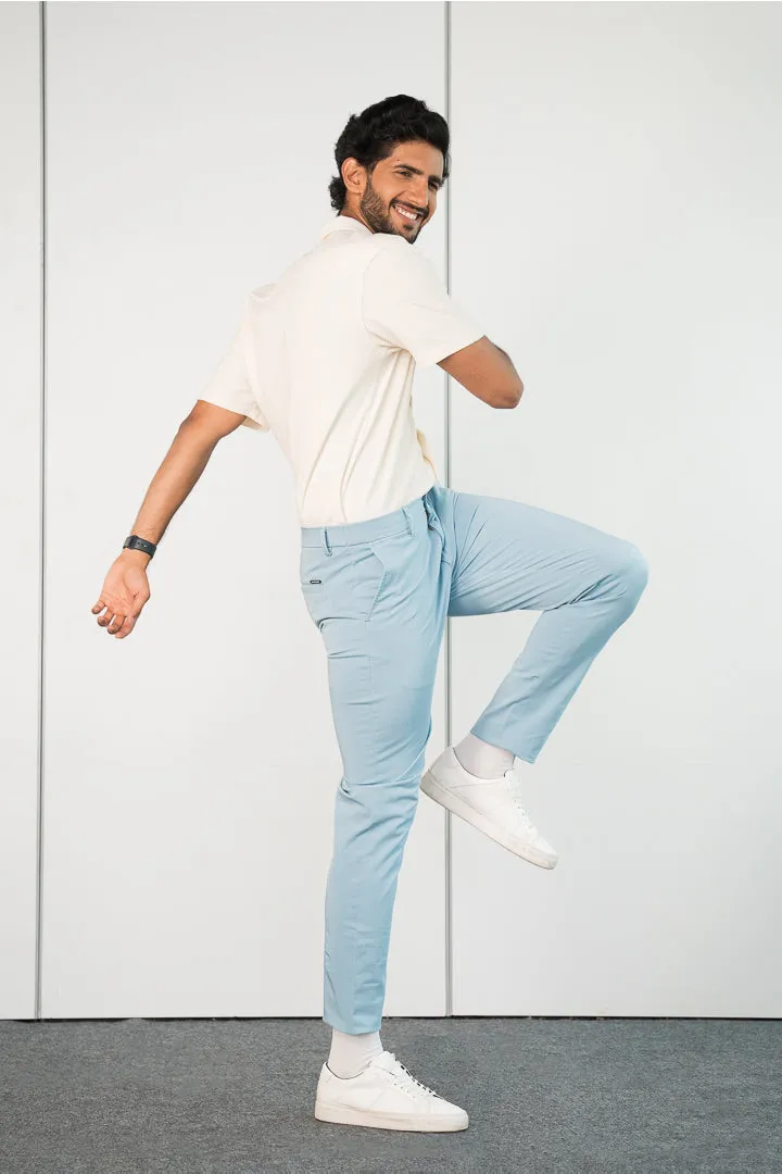 Arctic Blue Stretch Chinos