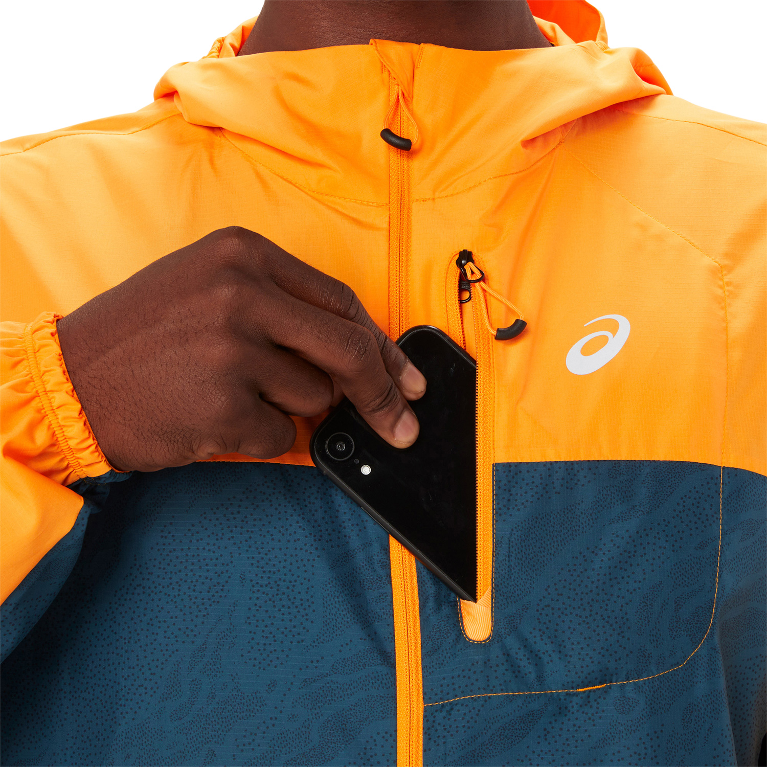 Asics Fujitrail Windbreaker Giacca  Fellow Yellow/Magnetic Blue