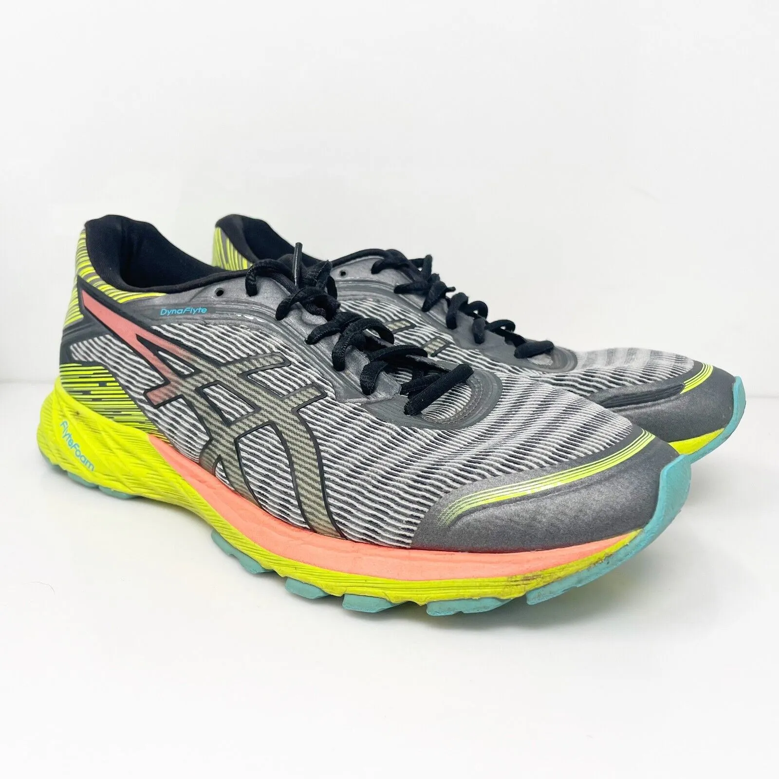 Asics Womens Dynaflyte T6F8Y Gray Running Shoes Sneakers Size 10