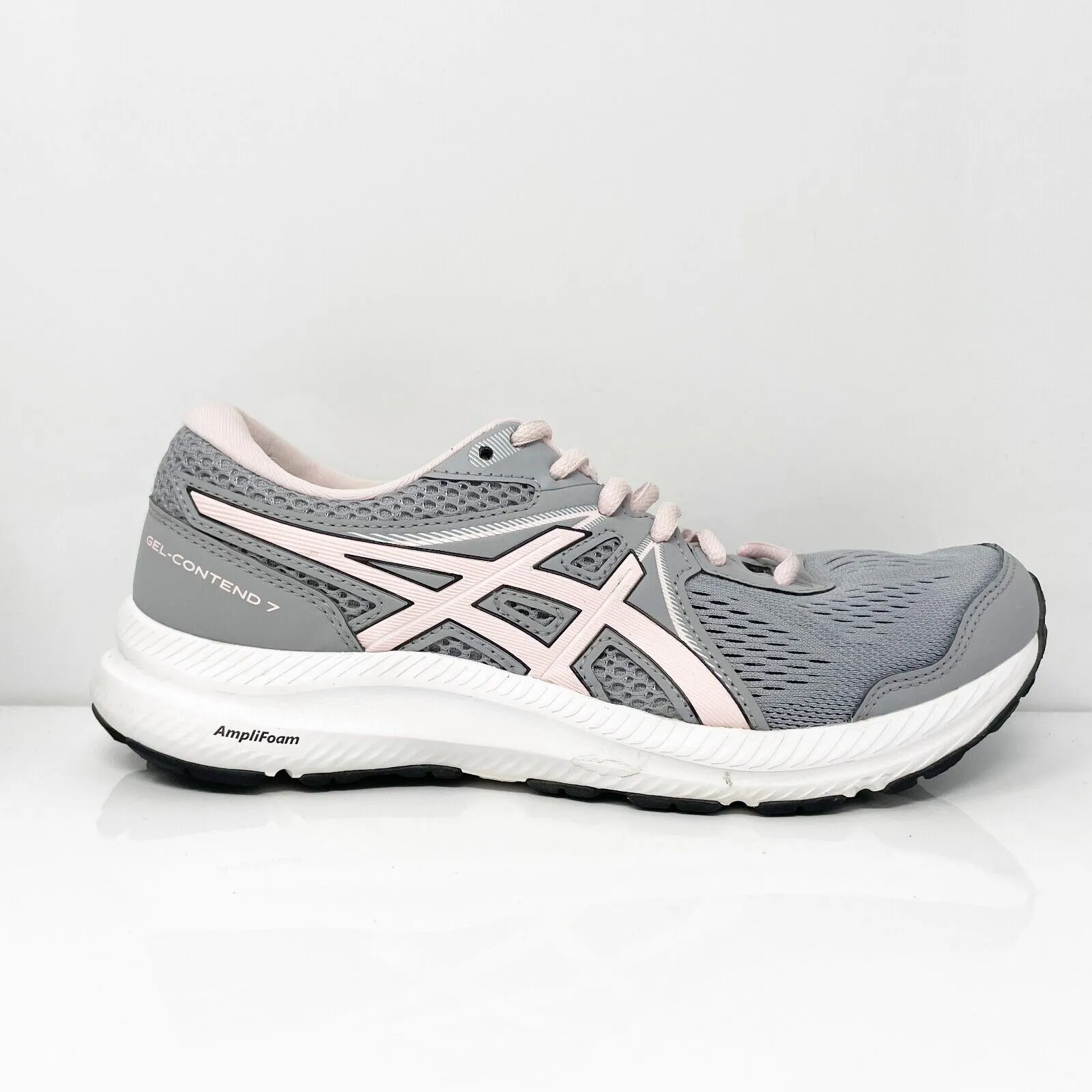 Asics Womens Gel Contend 7 1012A911 Gray Running Shoes Sneakers Size 7.5