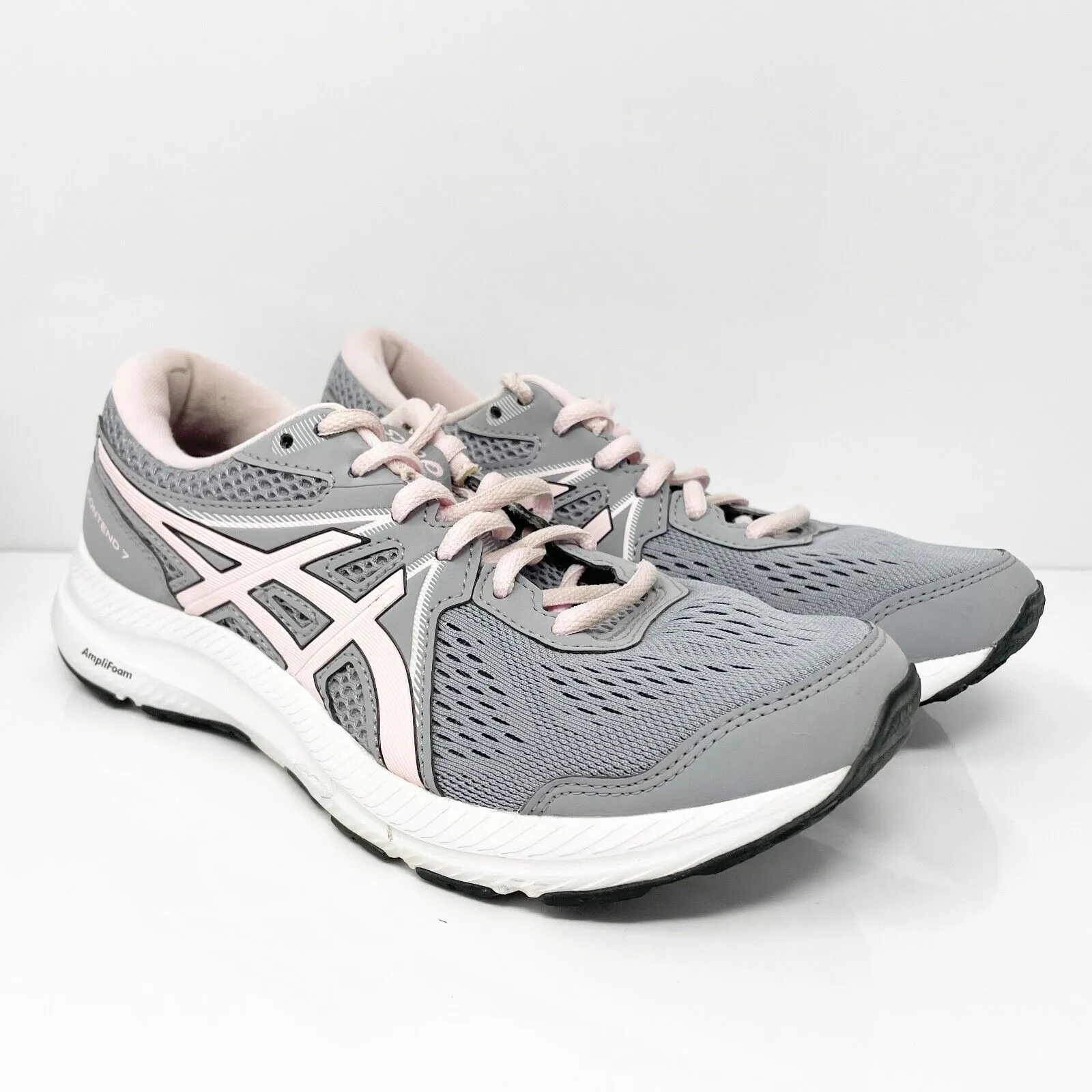 Asics Womens Gel Contend 7 1012A911 Gray Running Shoes Sneakers Size 7.5