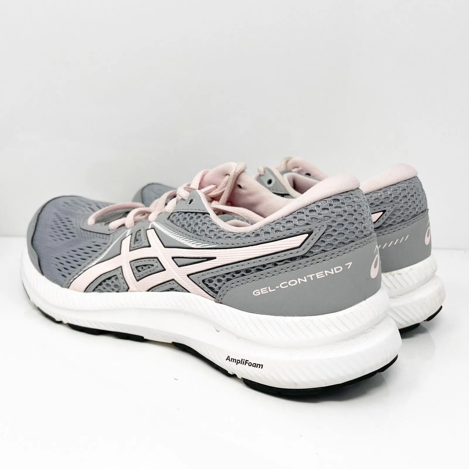 Asics Womens Gel Contend 7 1012A911 Gray Running Shoes Sneakers Size 7.5