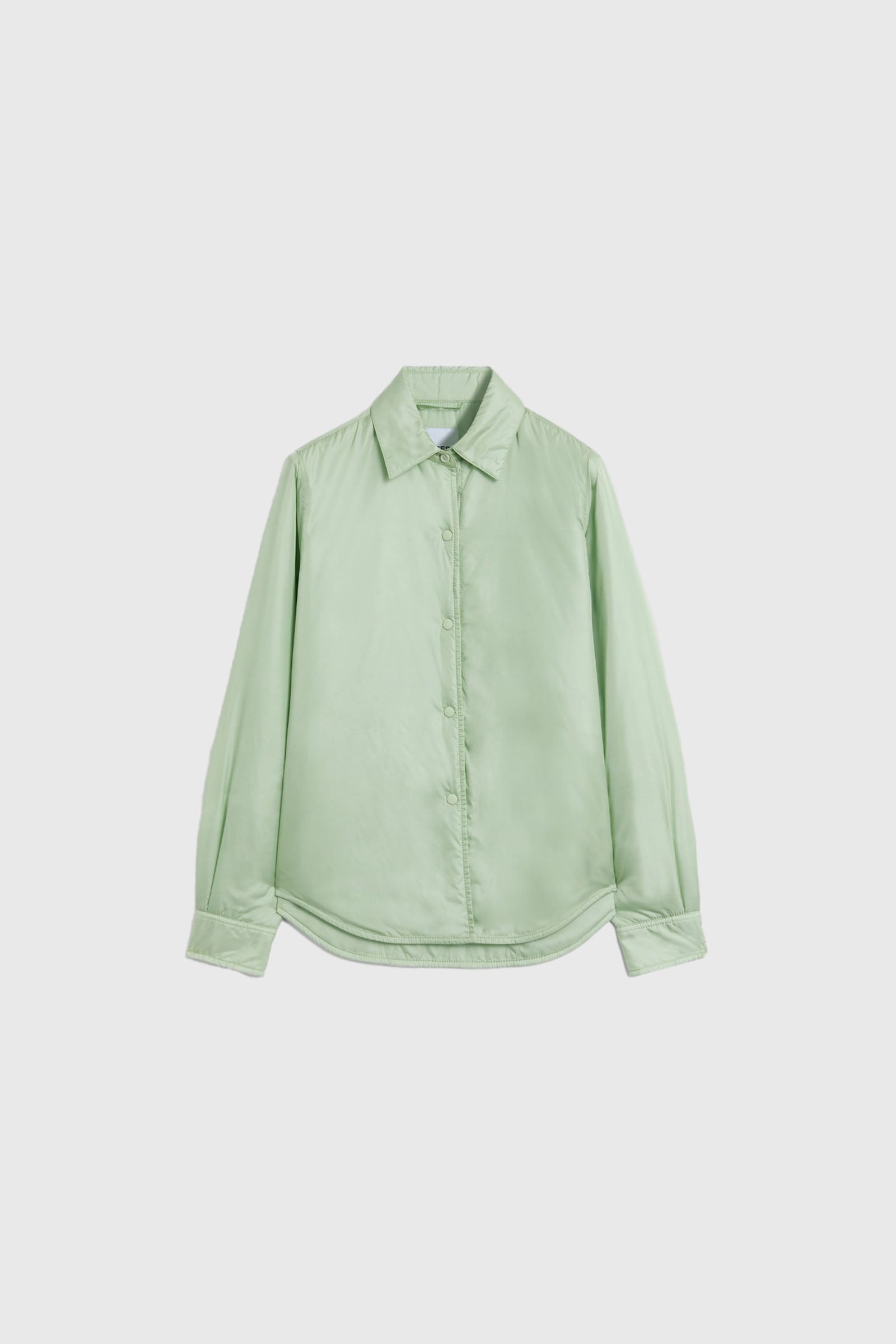 Aspesi Camicia Glue In Nylon Verde Menta Donna