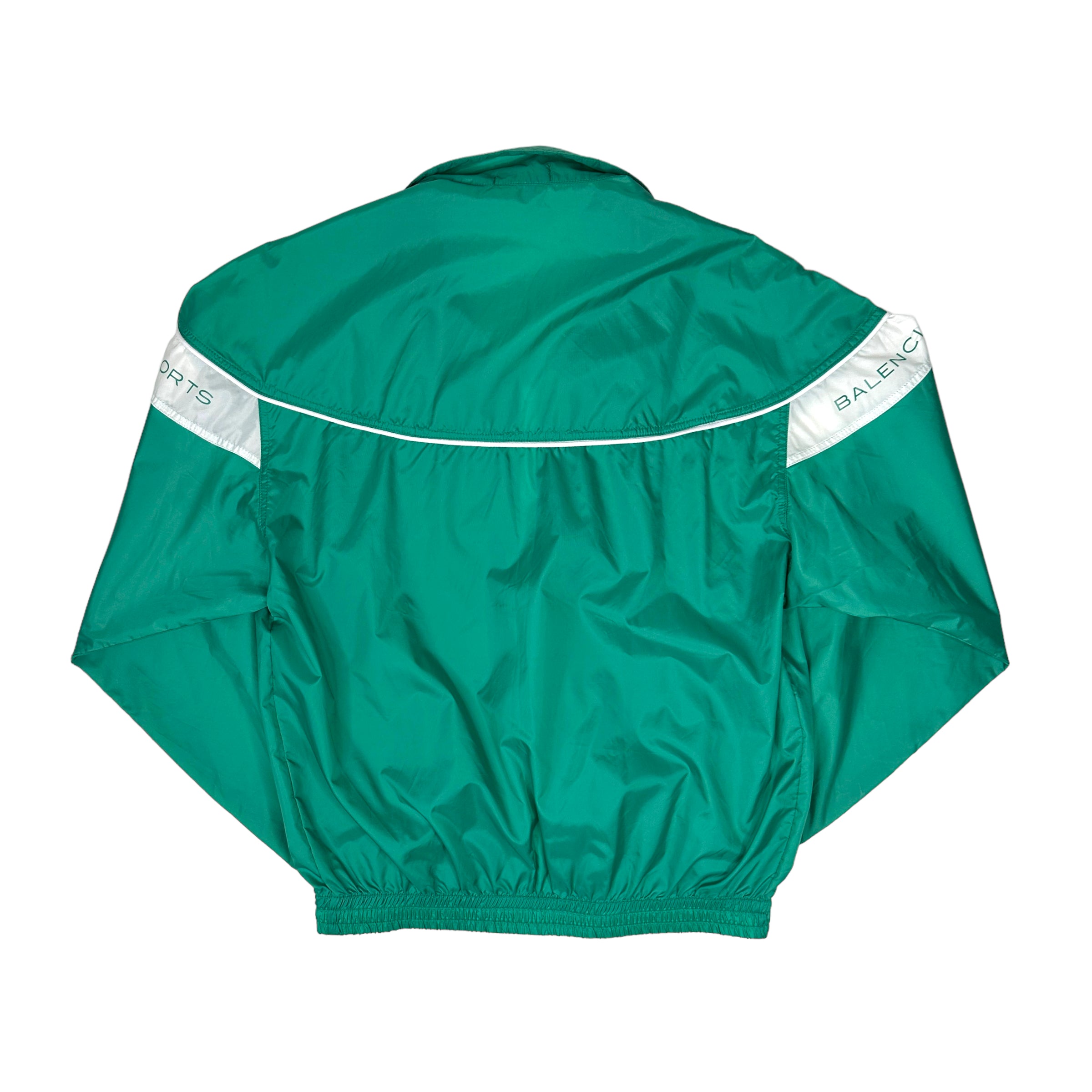 BALENCIAGA SPORTS 90S VINTAGE WINDBREAKER JACKET - GREEN (WOMENS)