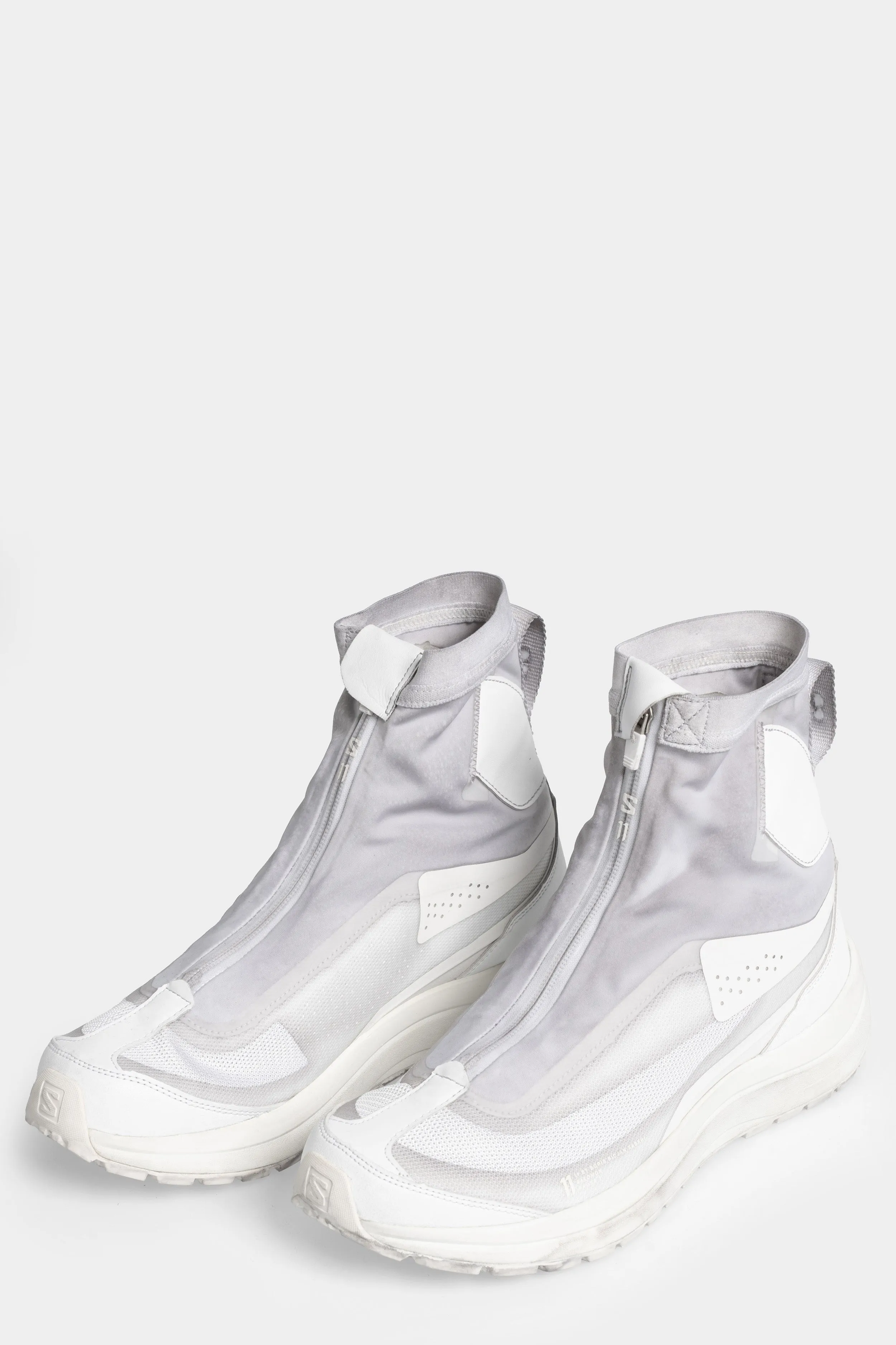 BAMBA2 - Object dyed high top sneakers, Ice grey