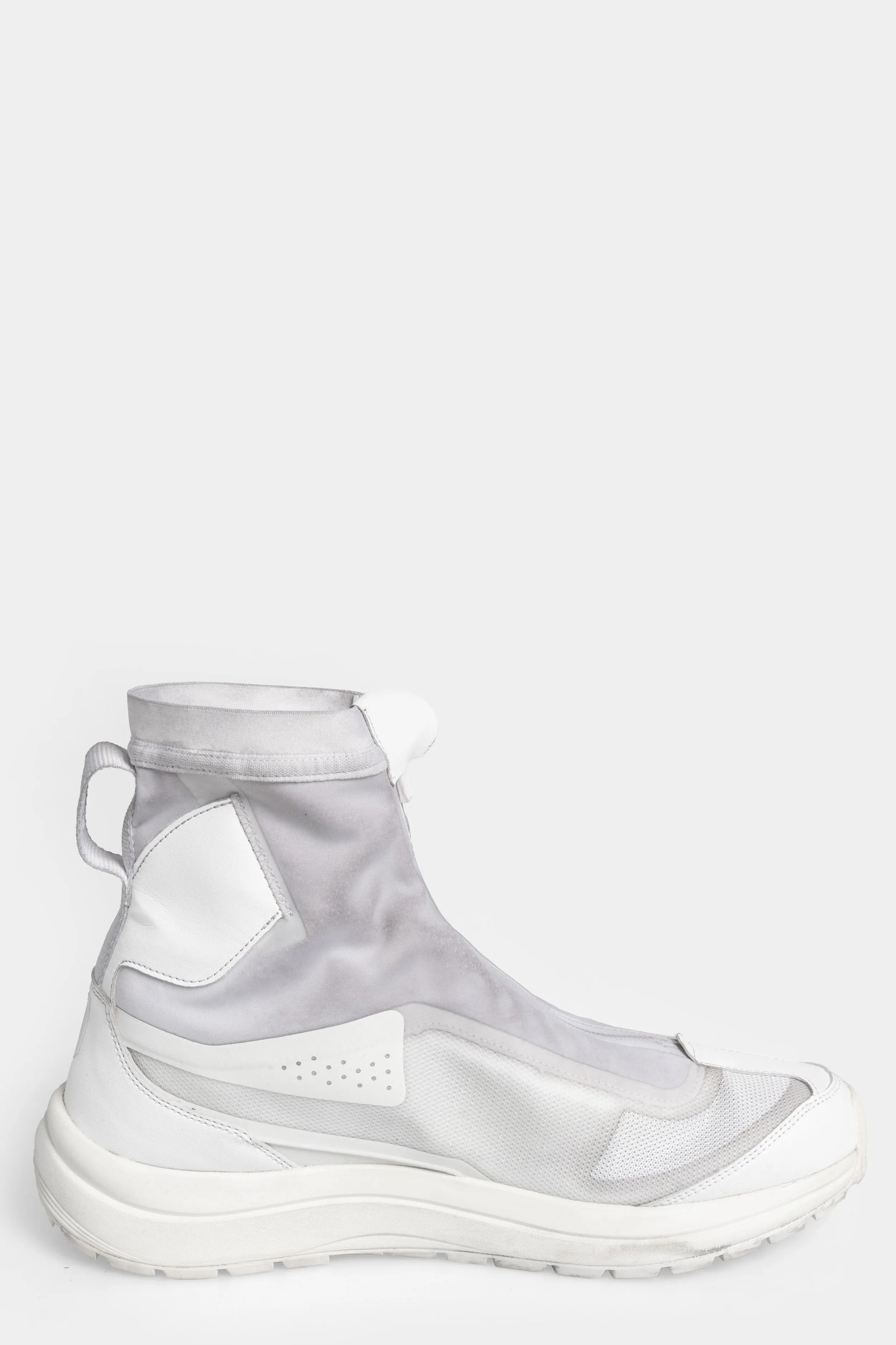 BAMBA2 - Object dyed high top sneakers, Ice grey