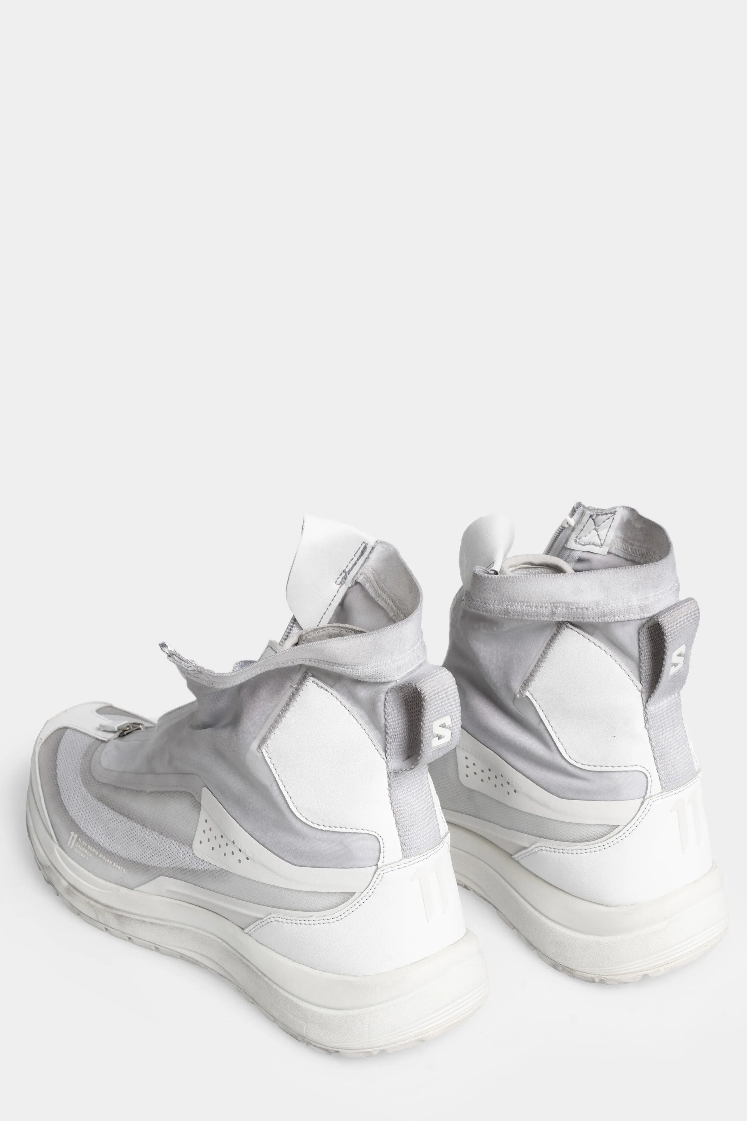 BAMBA2 - Object dyed high top sneakers, Ice grey