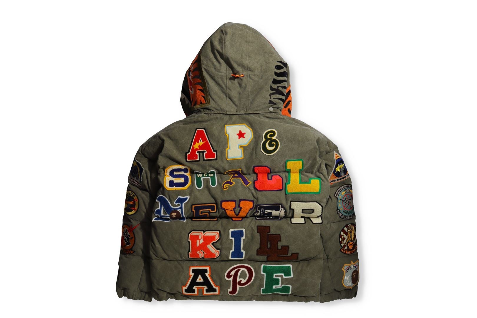 BAPE X READYMADE TIGER SHARK DOWN JACKET