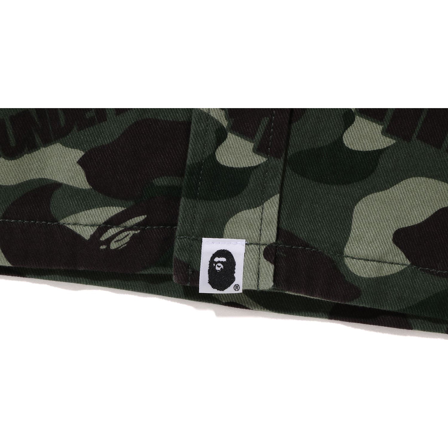 BAPE X UNDEFEATED COLOR CAMO FLANNEL JACKET MENS