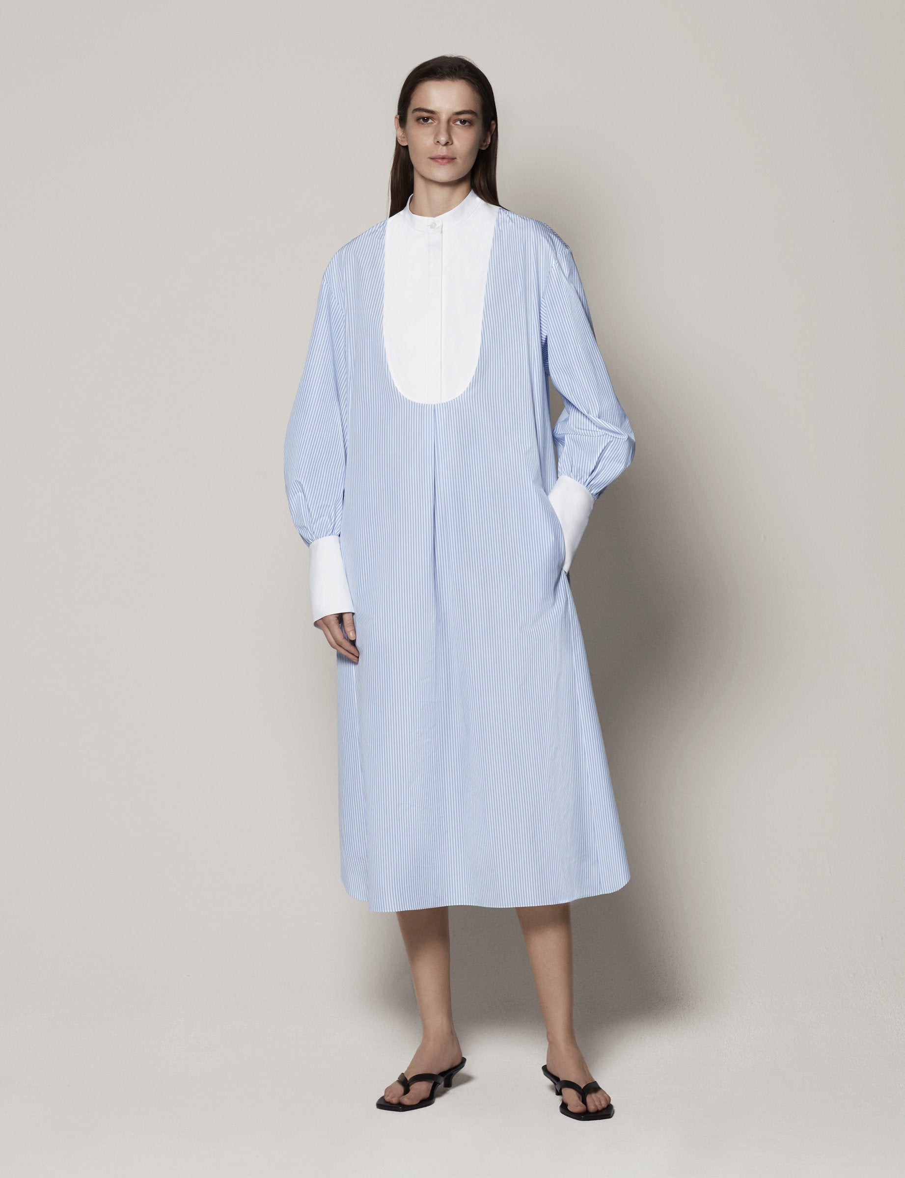 Bib Shirt Dress