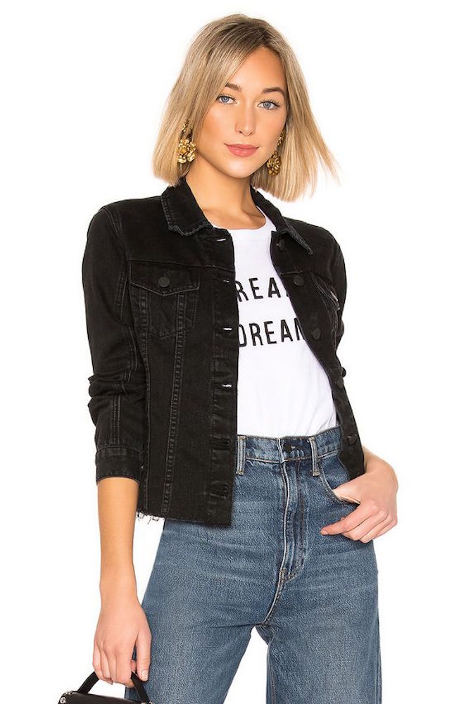 Blank NYC Denim Trucker Jacket Ghosted