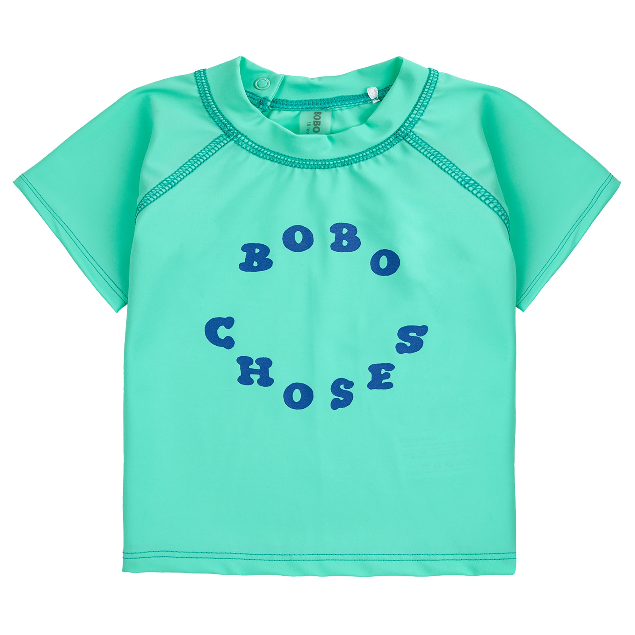 Bobo Choses Baby Circle Logo Swim Shirt Green