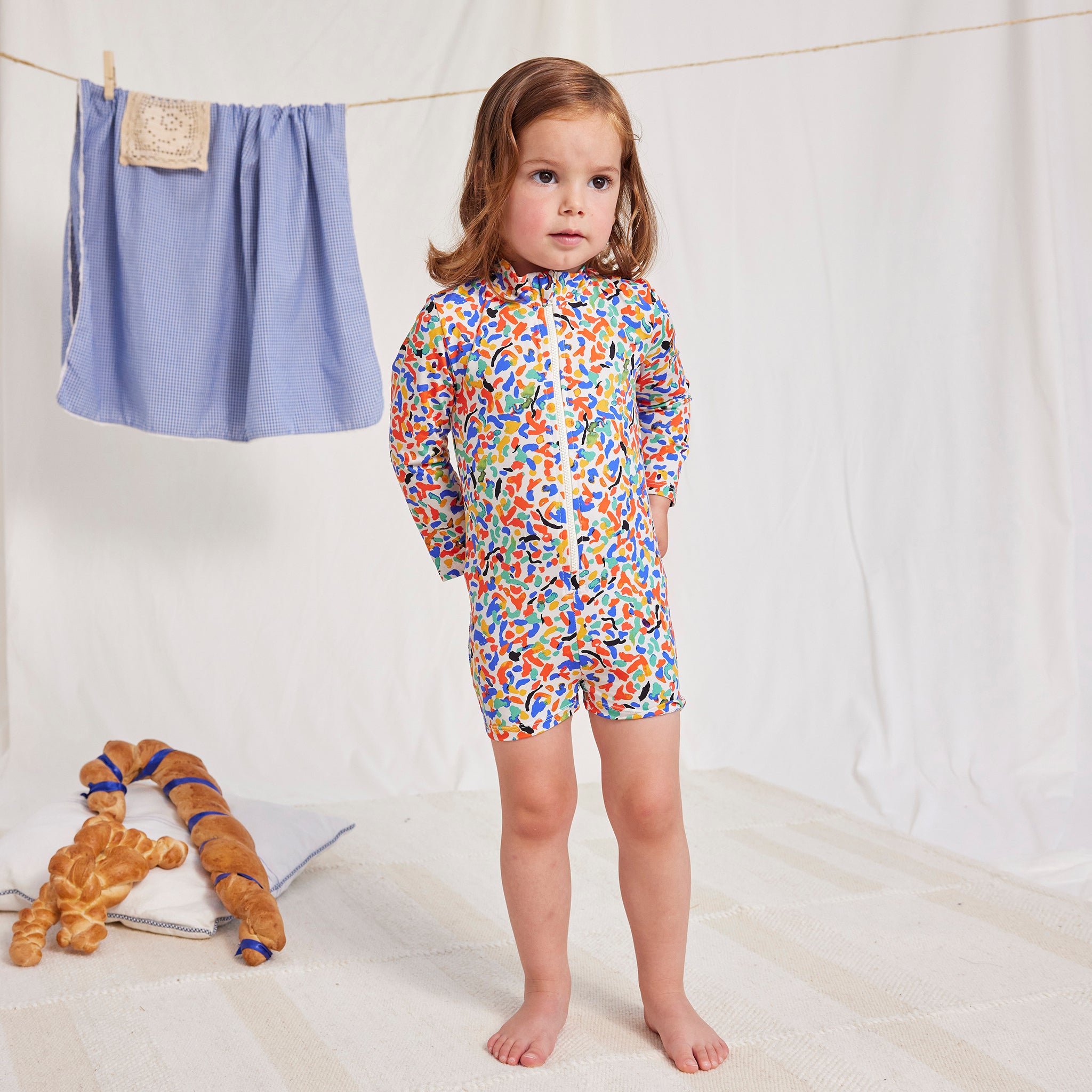 Bobo Choses Baby Confetti All Over Swim Overall Multicolour