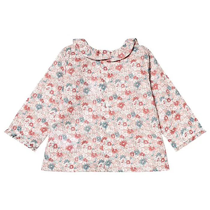 Bonpoint Baby Ganiti Blouse Pink Floral Print