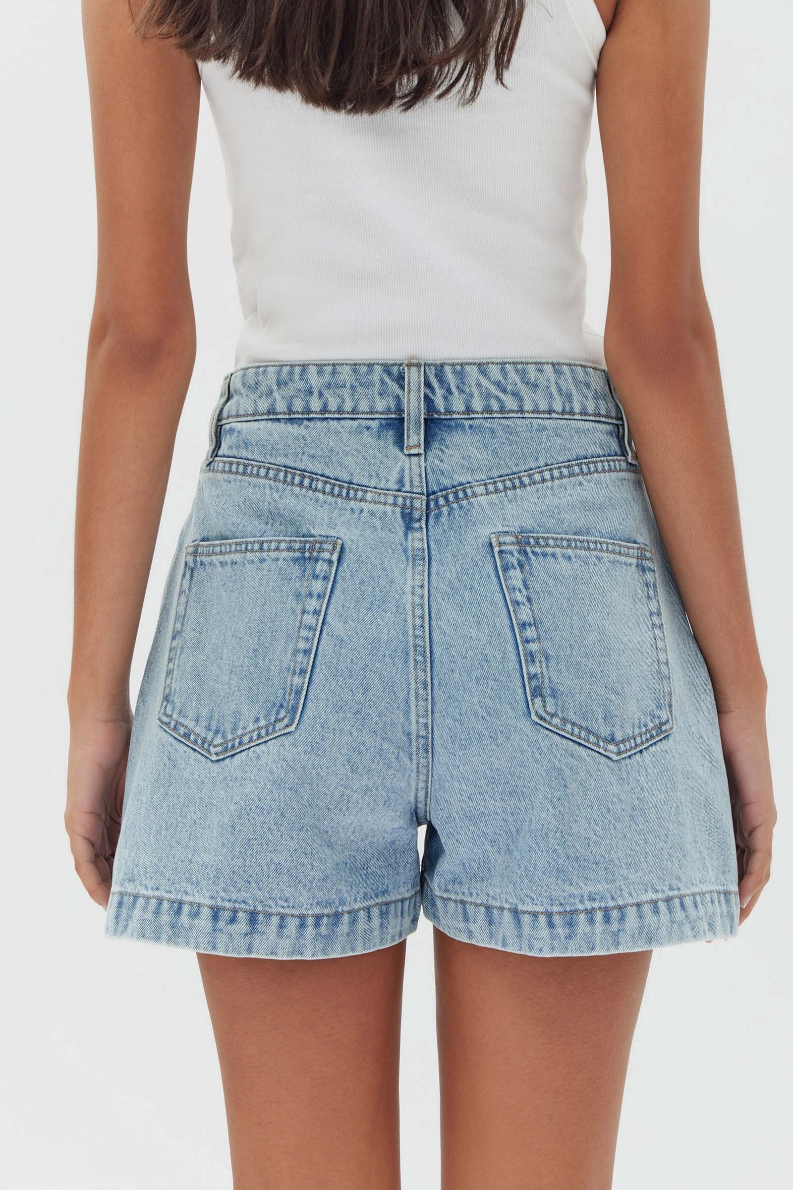 Boxy Denim Short