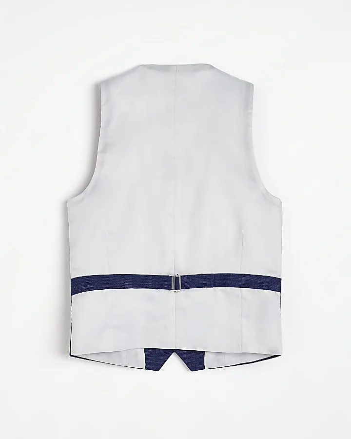 Boys Blue suit waistcoat