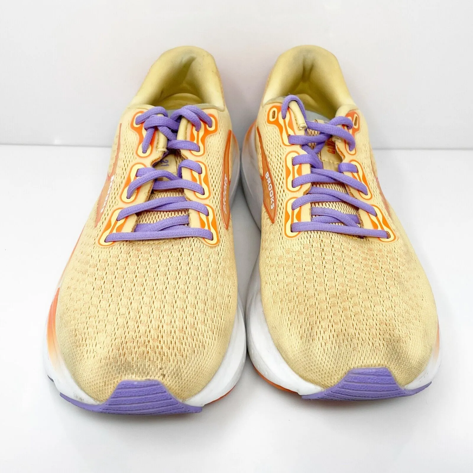 Brooks Womens Glycerin 21 1204081B894 Orange Running Shoes Sneakers Size 10 B