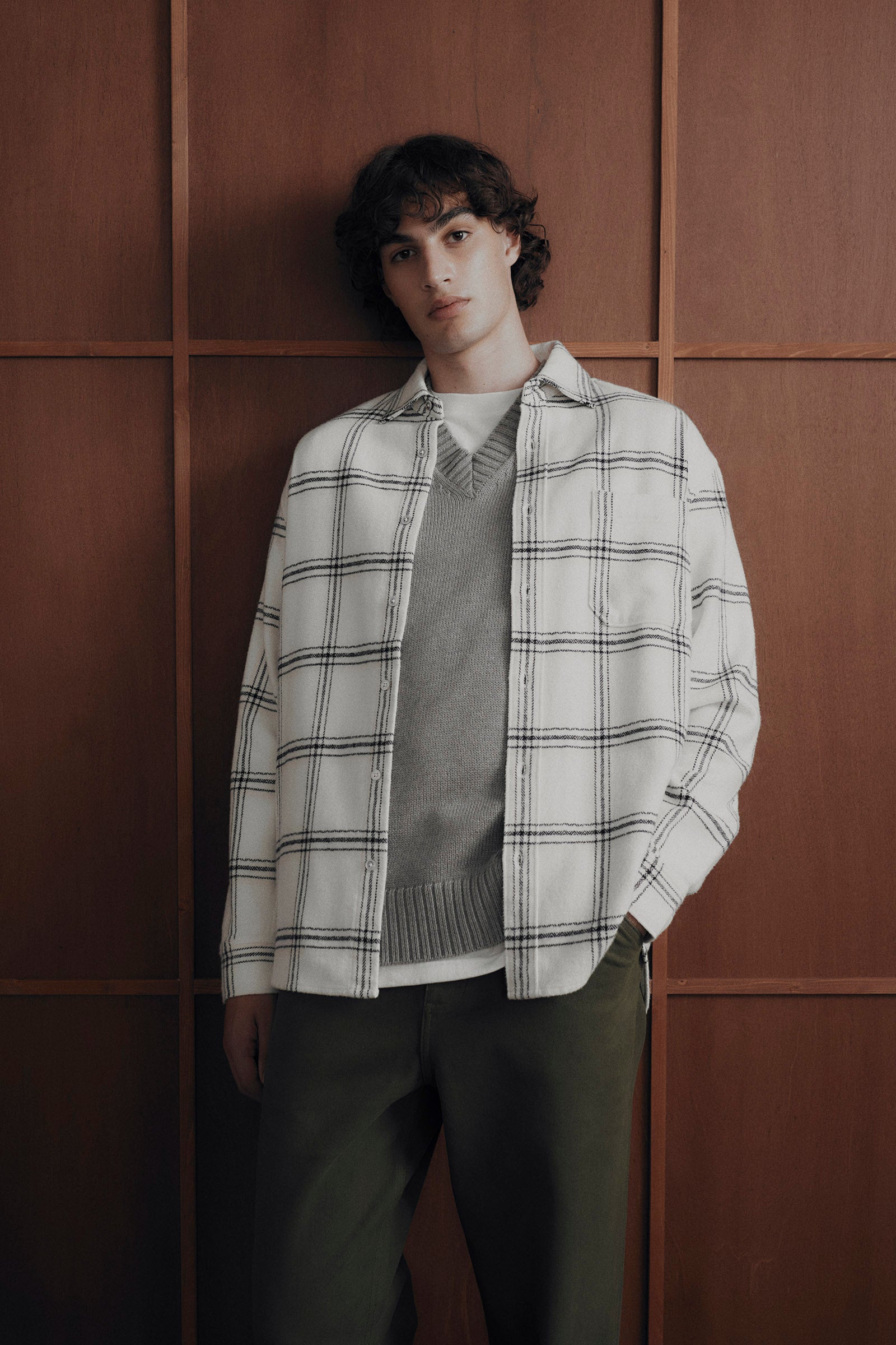 Brushed Check Overshirt