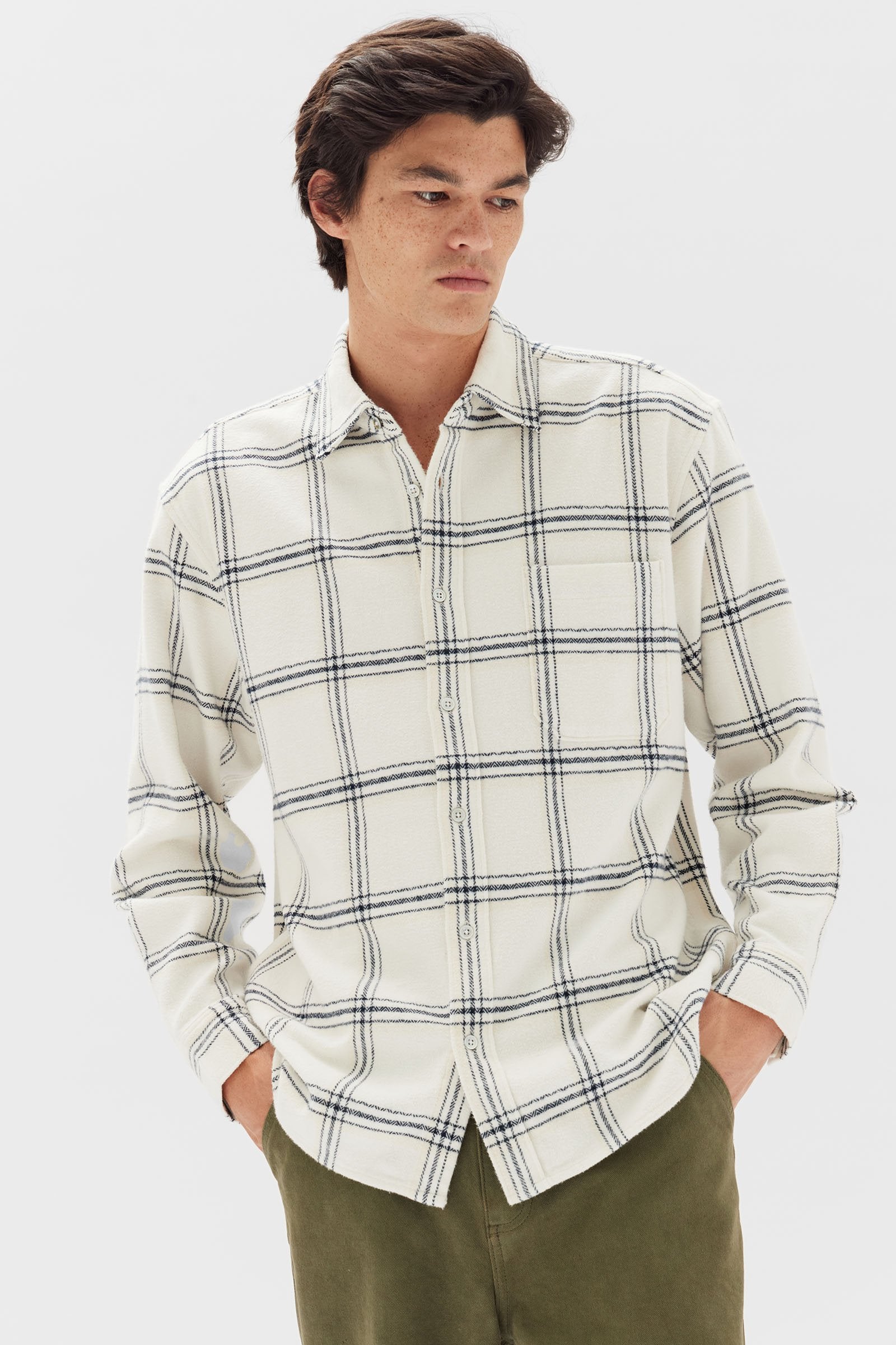 Brushed Check Overshirt