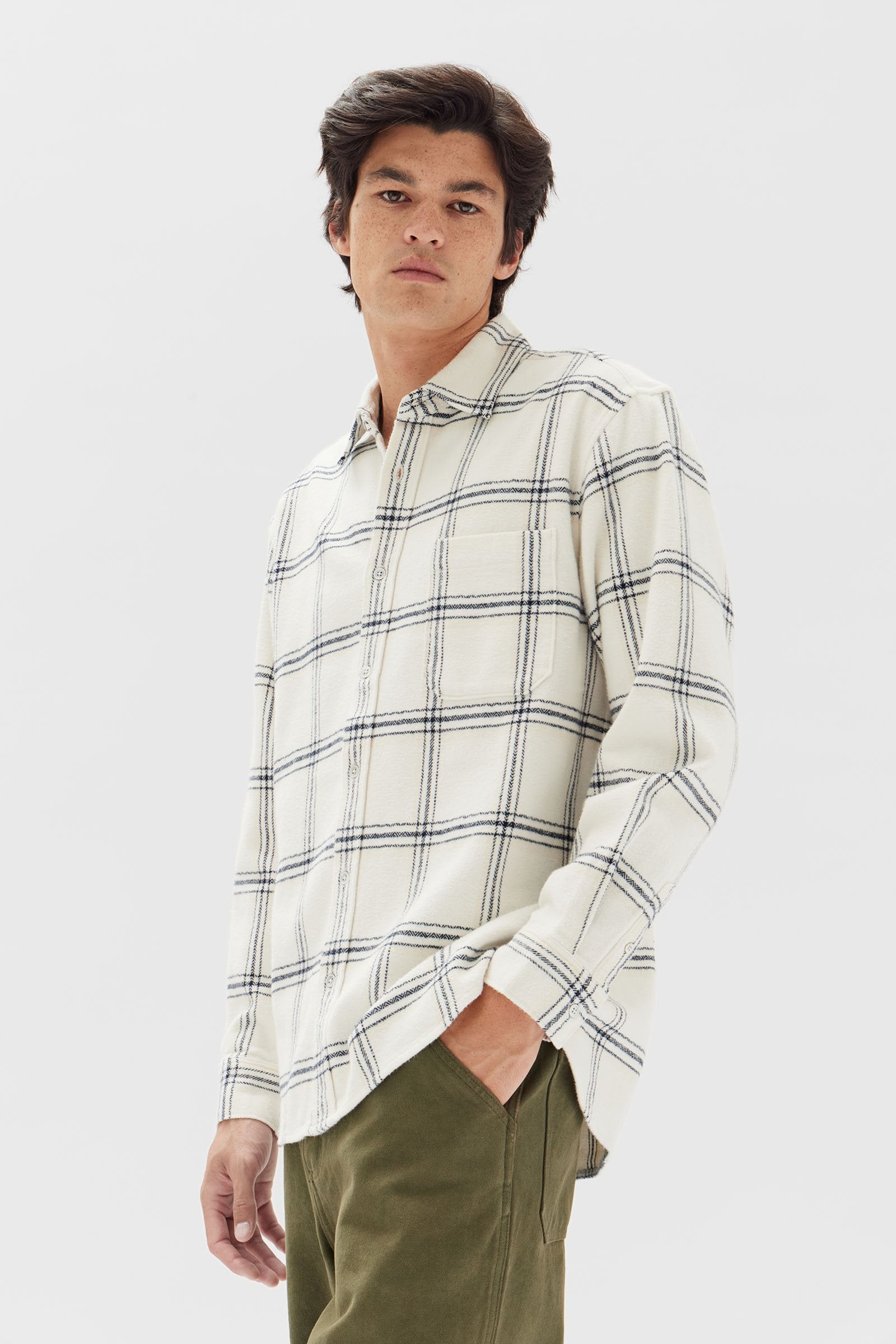 Brushed Check Overshirt