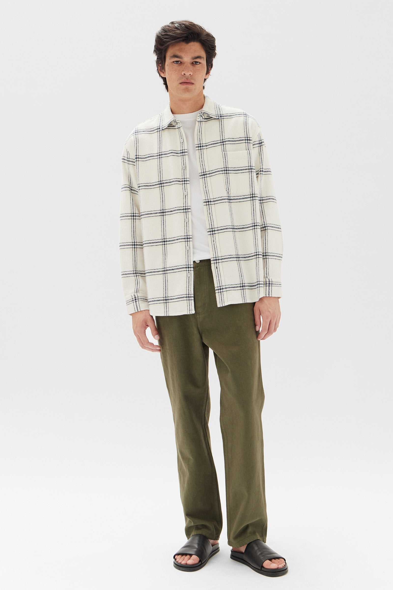 Brushed Check Overshirt