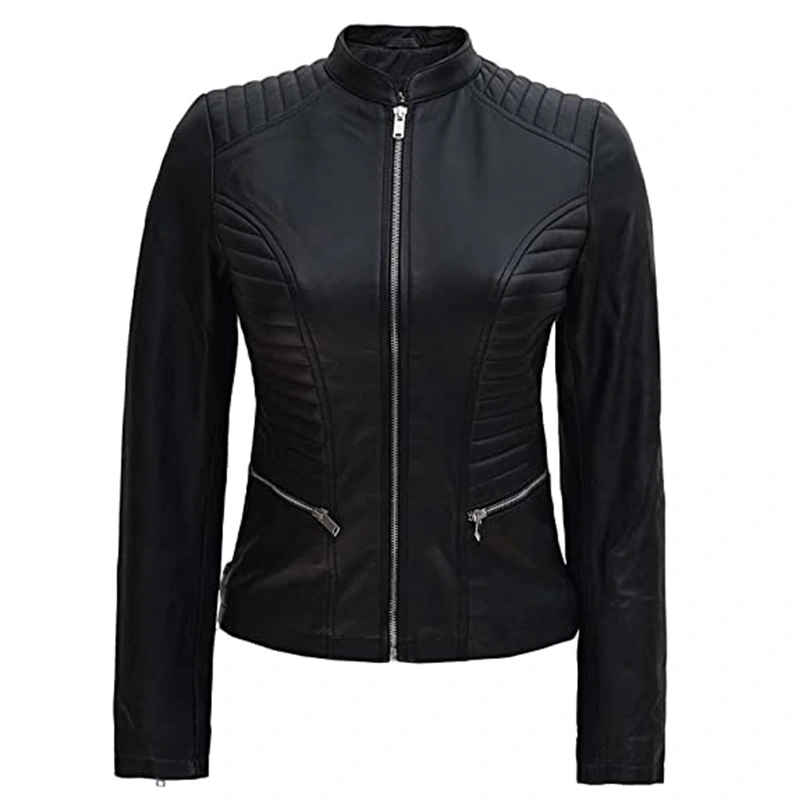 Cafe Racer Black Leather Jacket | Black Leather Jacket