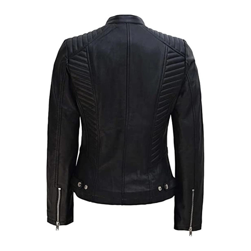 Cafe Racer Black Leather Jacket | Black Leather Jacket