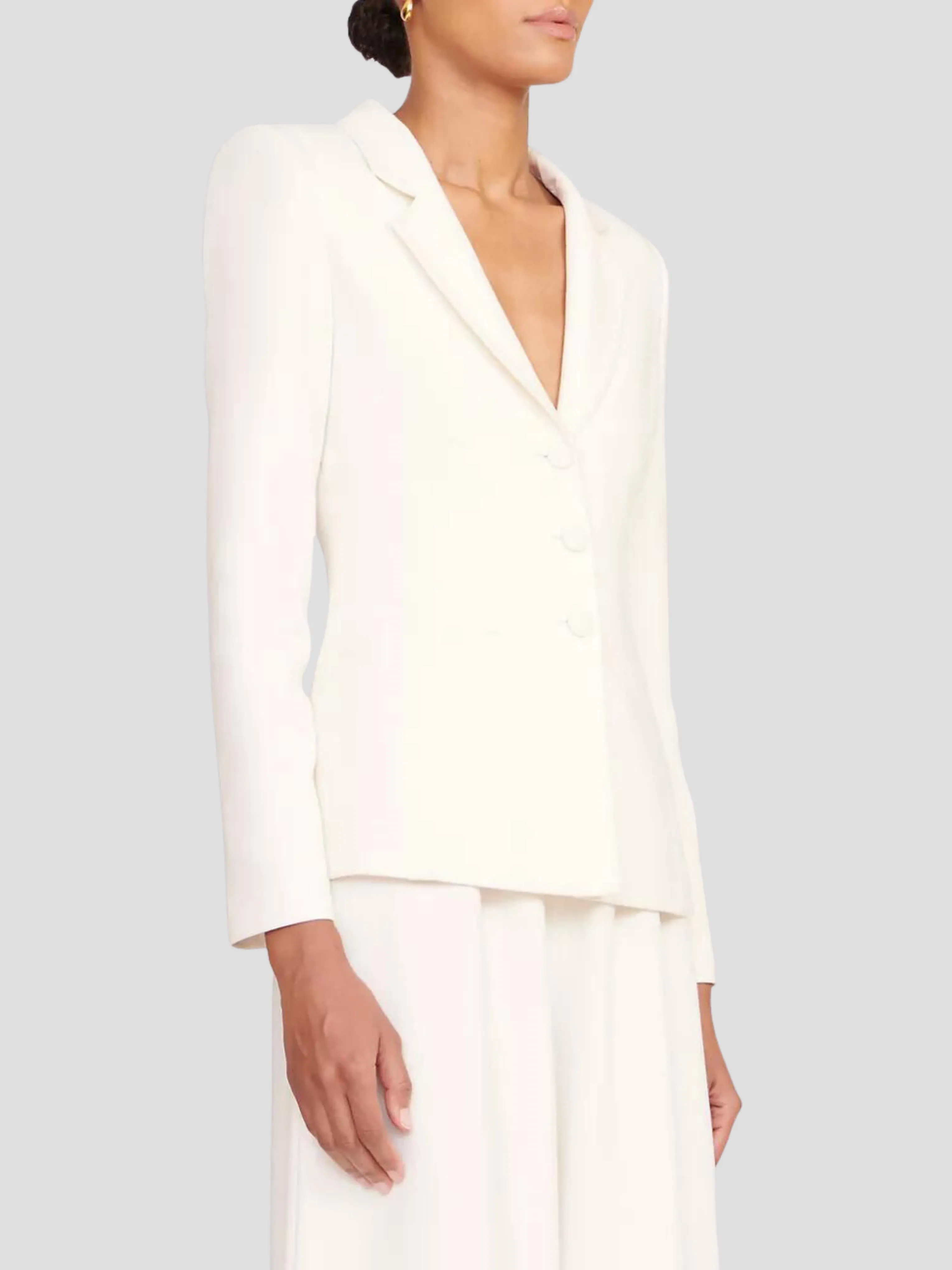 Carson Ivory Single Breasted Blazer