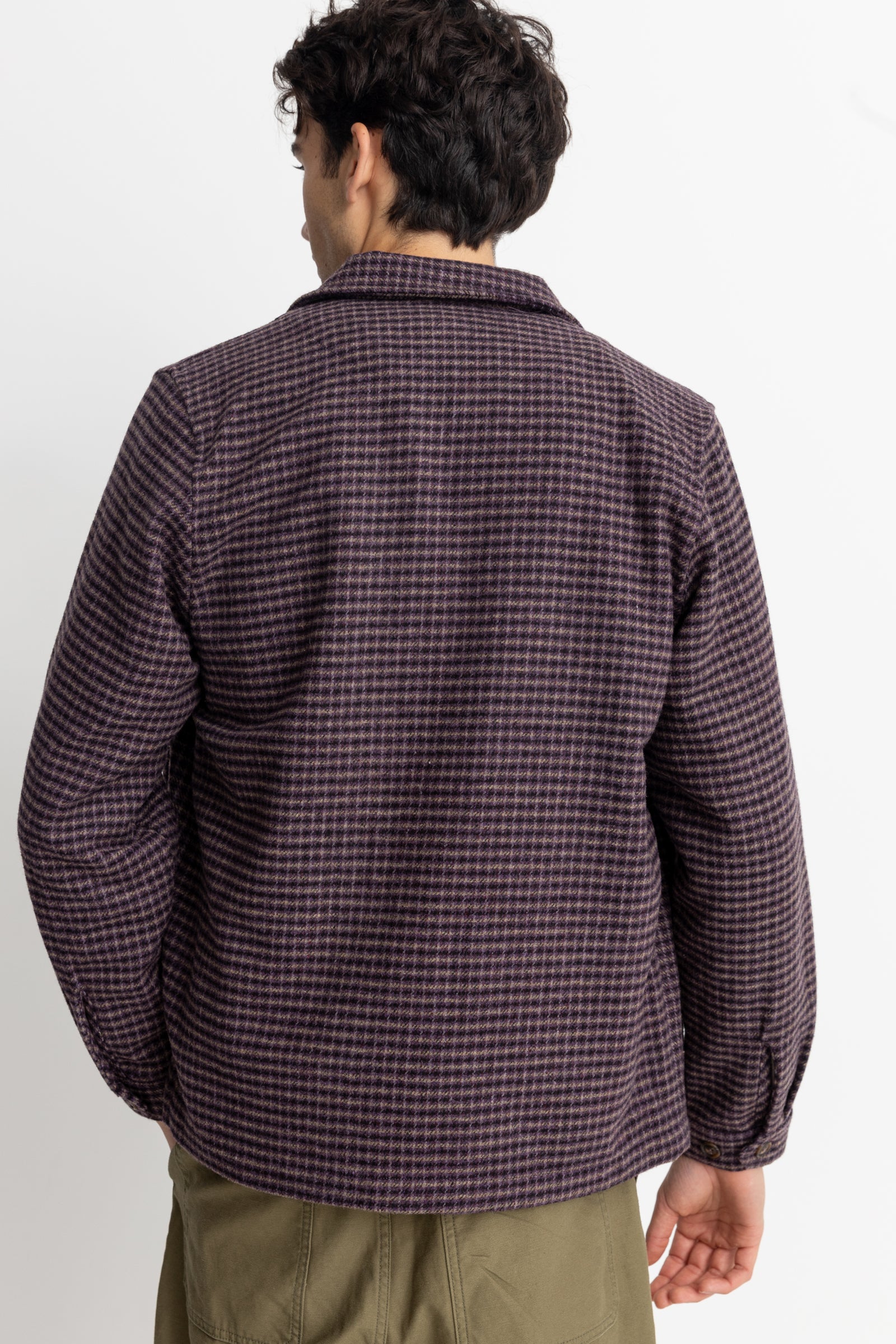 Check Overshirt Plum