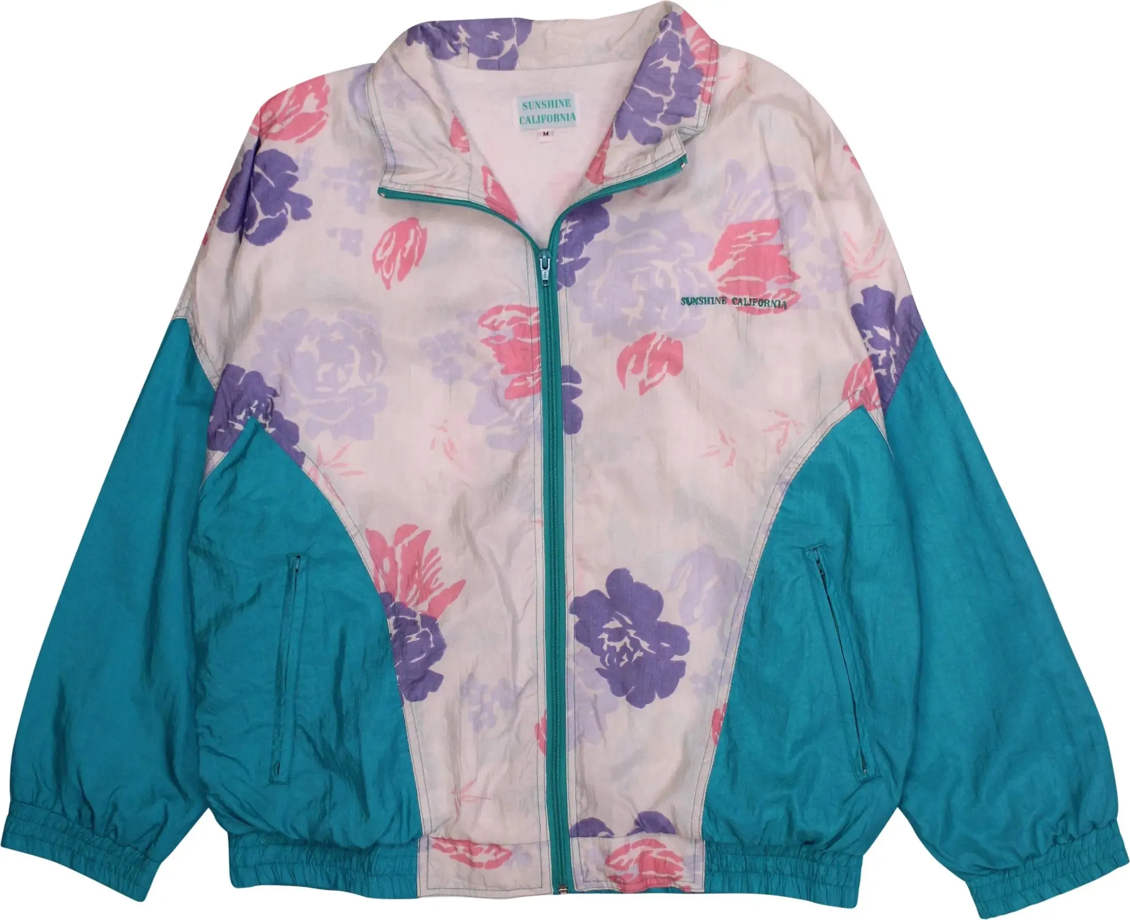 Colourful Floral Windbreaker | ThriftTale