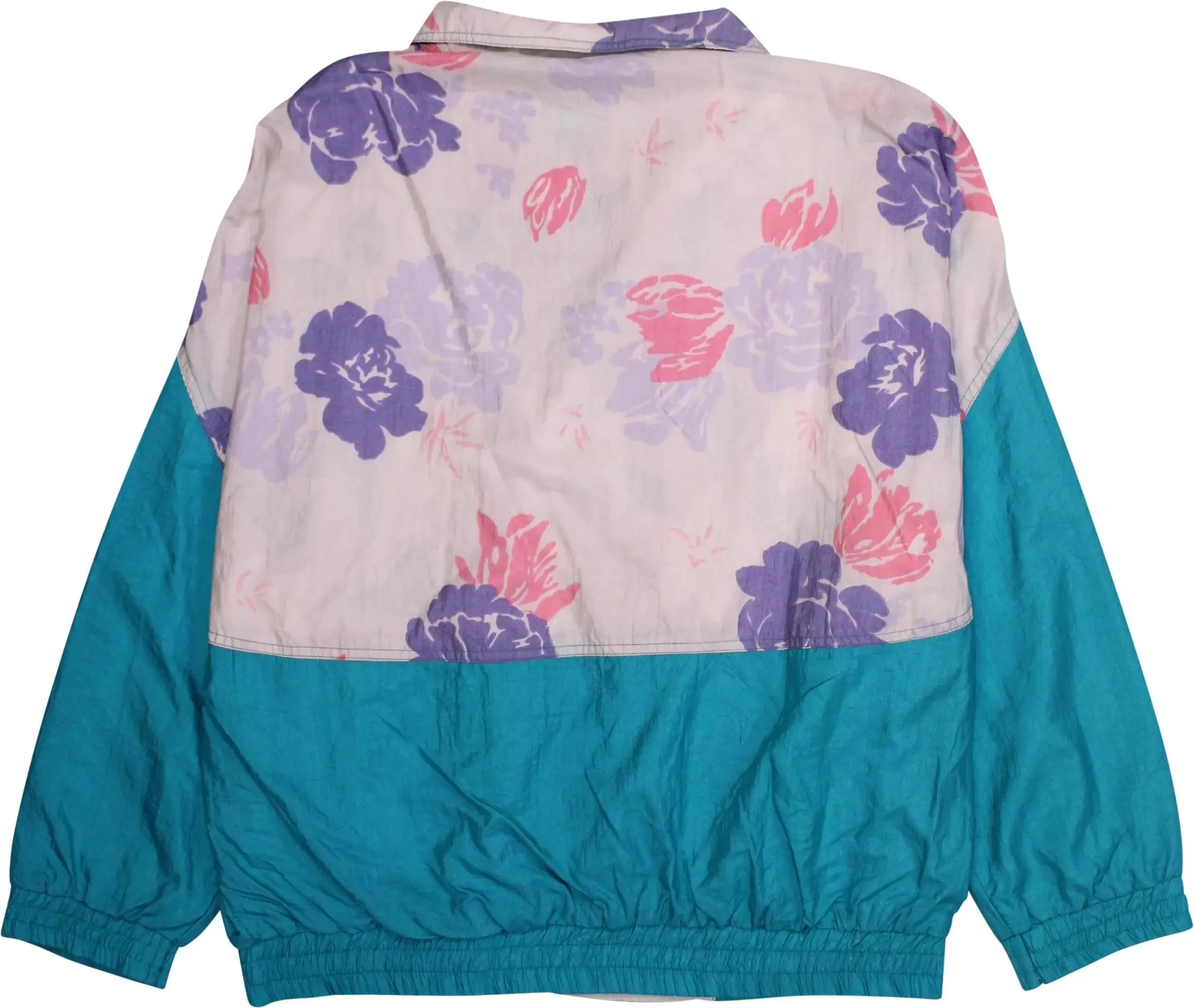 Colourful Floral Windbreaker | ThriftTale