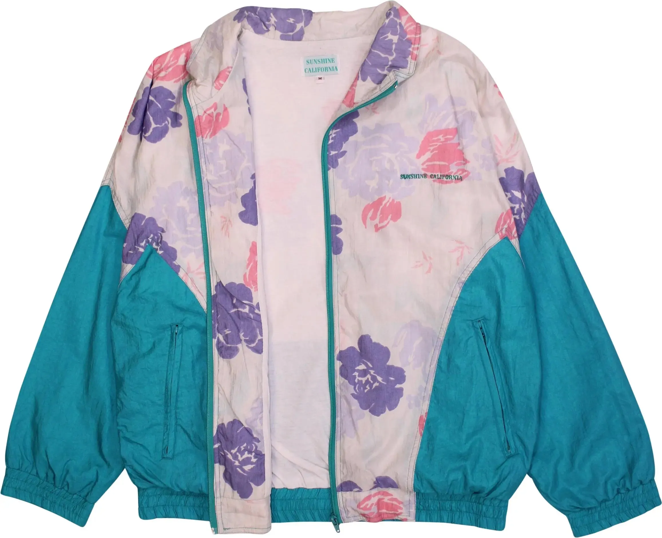 Colourful Floral Windbreaker | ThriftTale