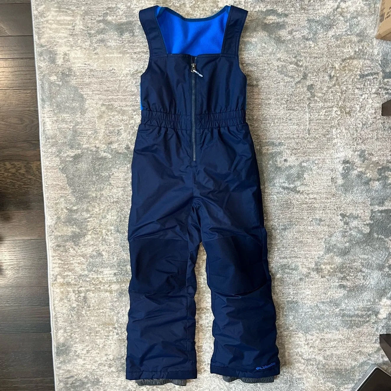 Columbia Navy Blue Snow Bib Overalls XS 6/7