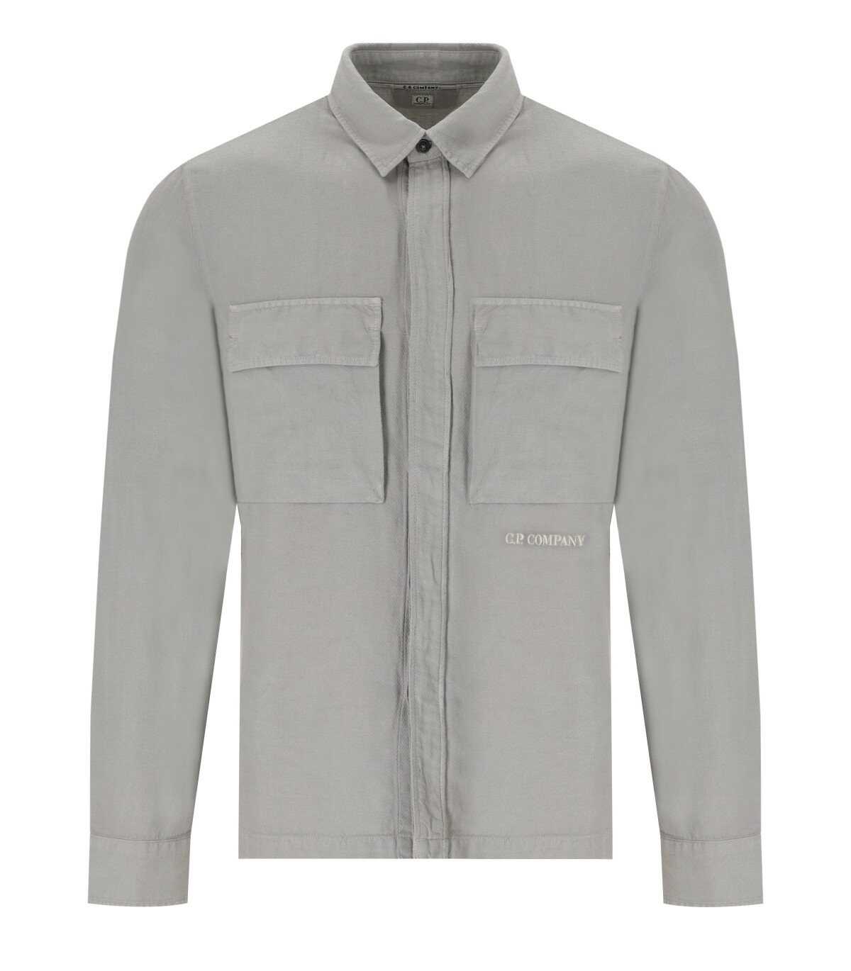 C.P. Company  |C.P. Company C.P. COMPANY BROKEN DRIZZLE GREY OVERSHIRT