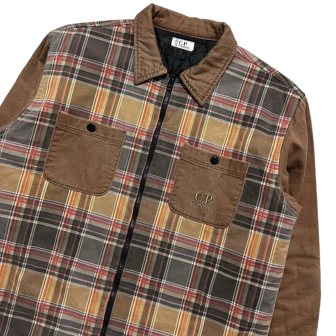 CP Company Quilted Plaid Overshirt