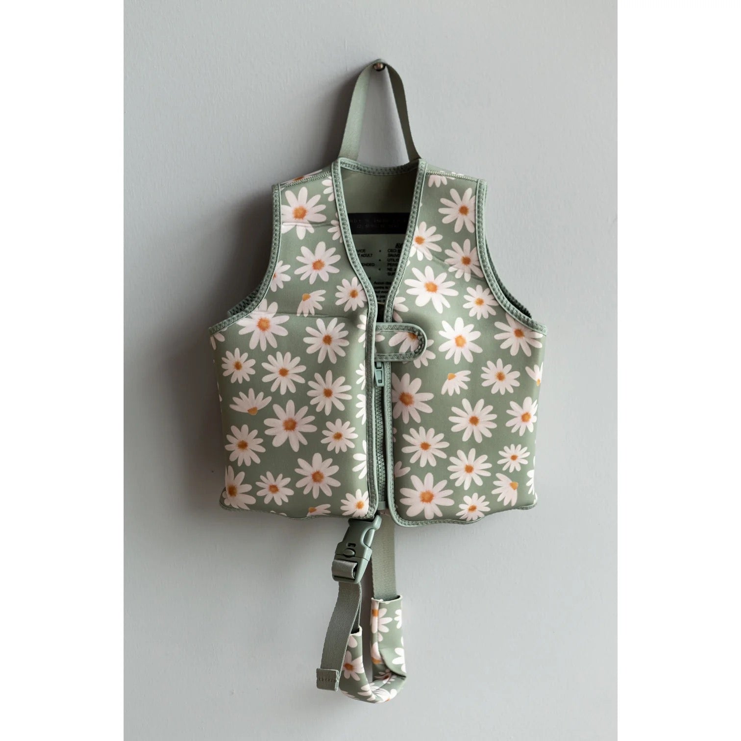 Current Tyed - Sage Daisies Swim Vest