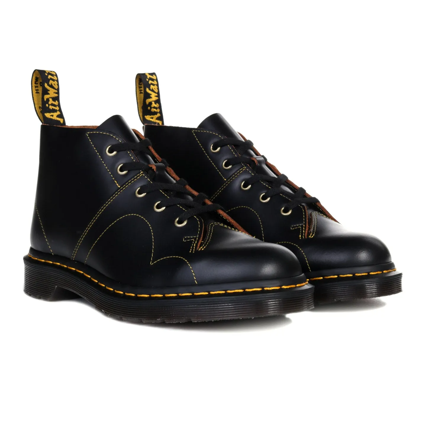 DR. MARTENS CHURCH BOOT BLACK VINTAGE SMOOTH